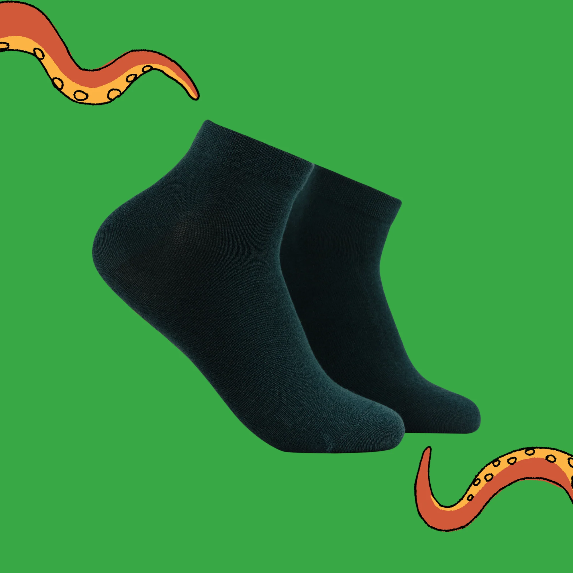 Absinthe - Bamboo Colours Trainer Socks - Image 2