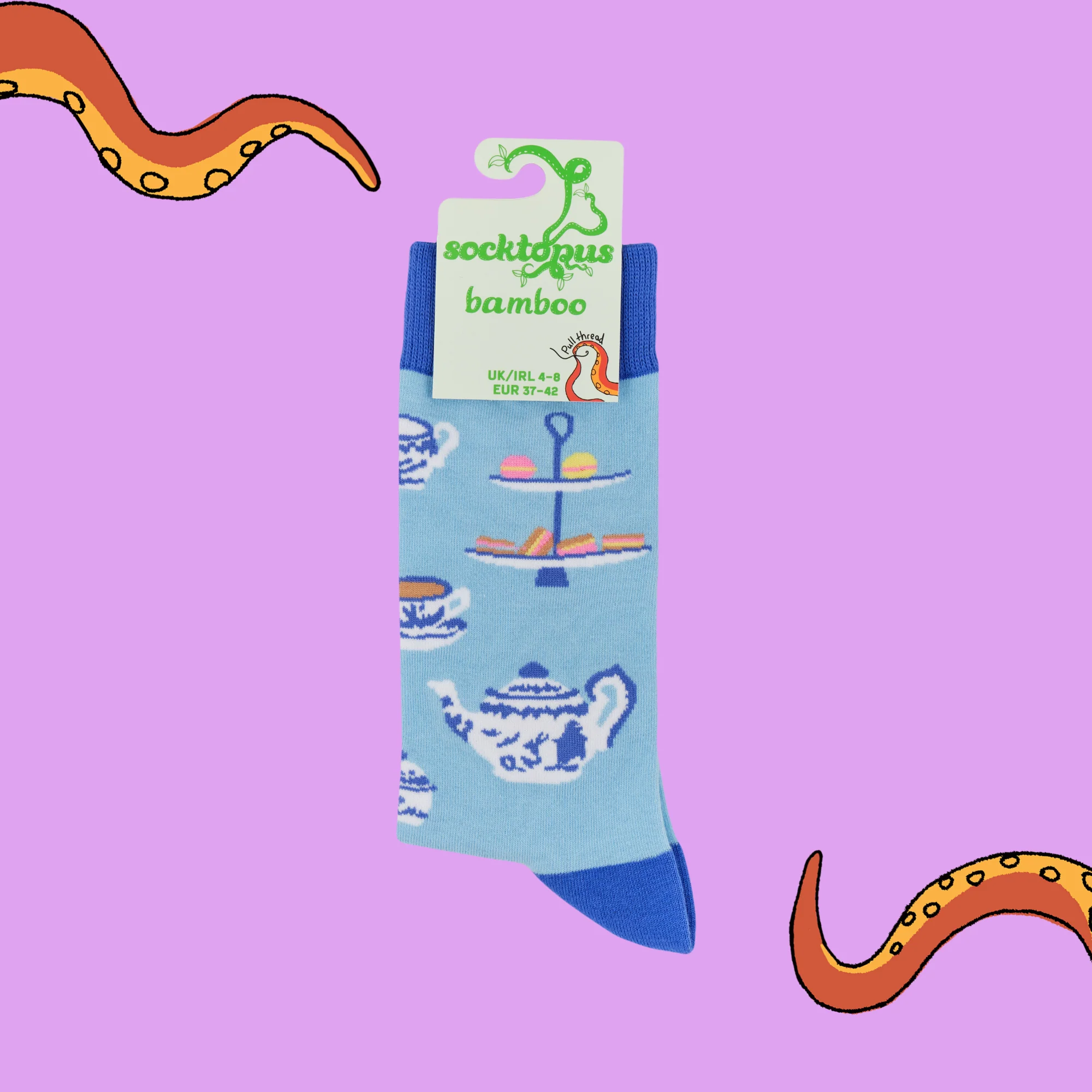 Bamboo Socks - Cream Tea - Jam or Cream First? - Image 4