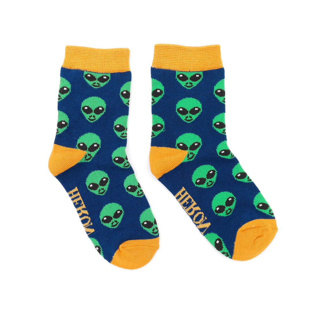 Bamboo Socks - Aliens Kids - Miss Sparrow