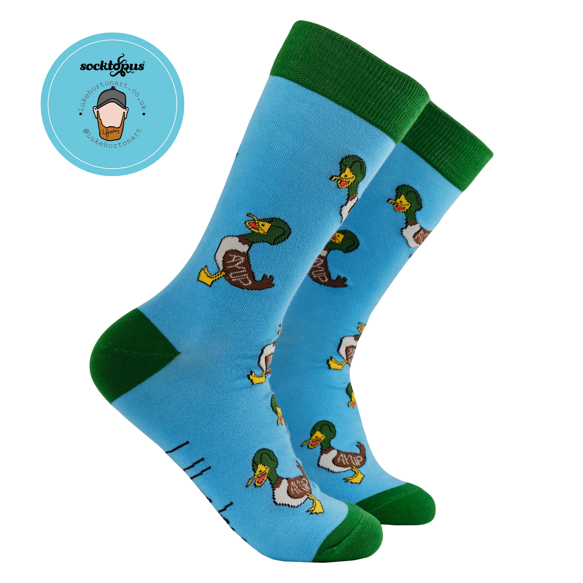 Aye Up Duck Socks - Luke Horton X Socktopus