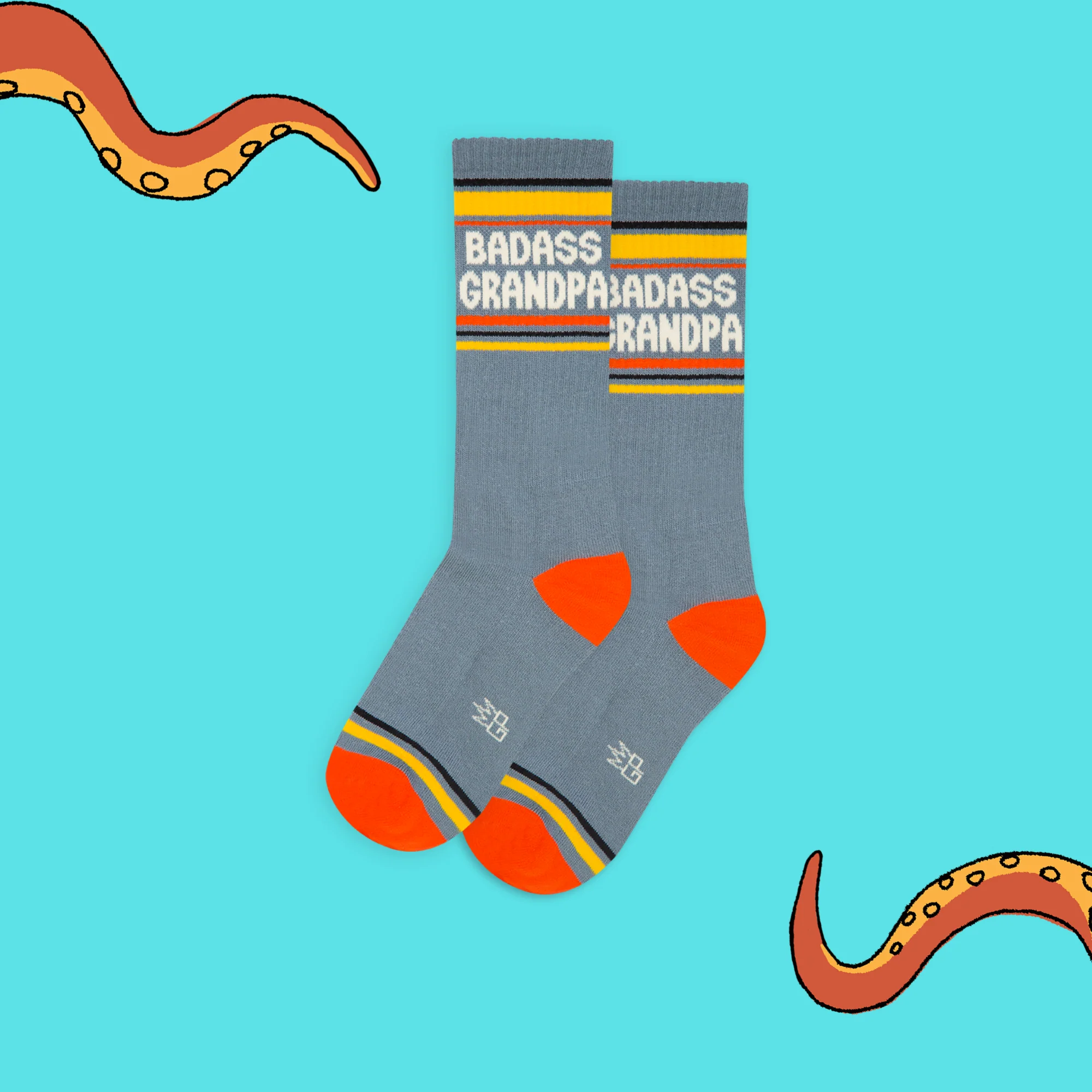 Badass Grandpa Athletic Socks - Image 2