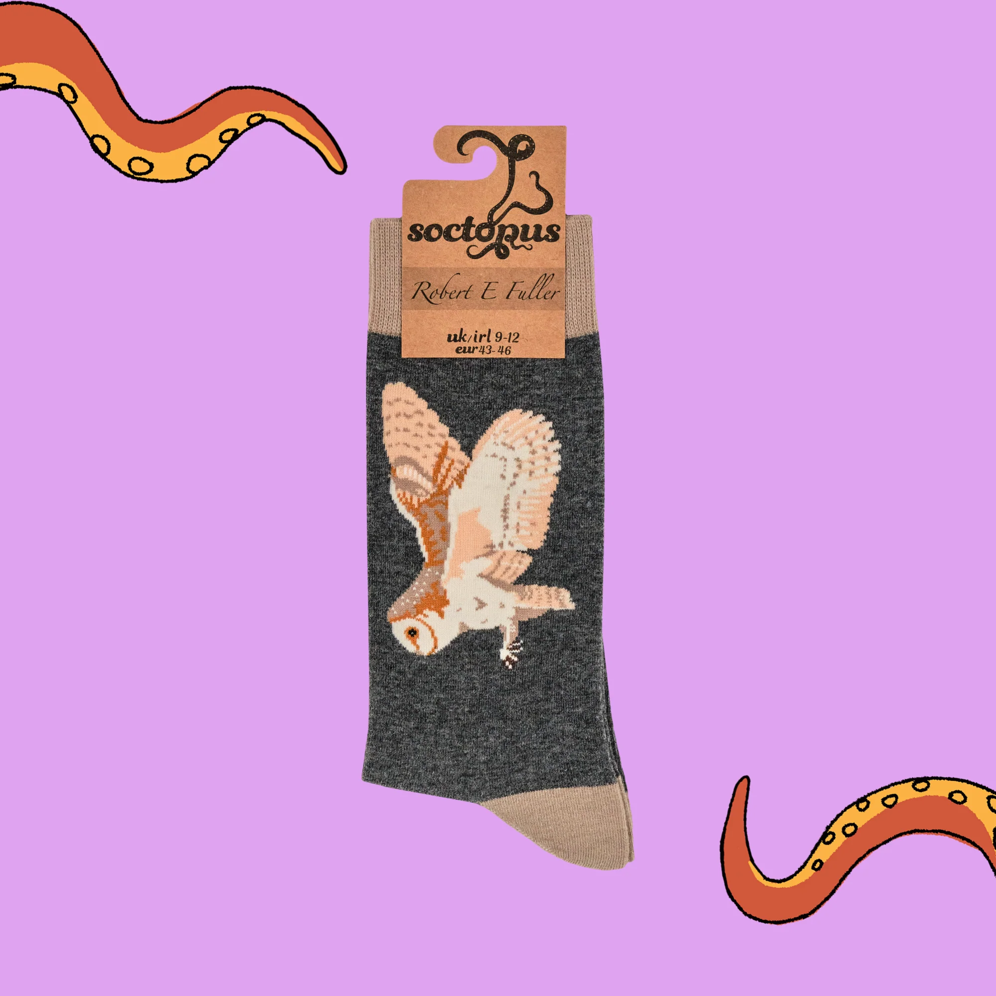 Owl Socks - Socktopus X Robert E Fuller - Image 4