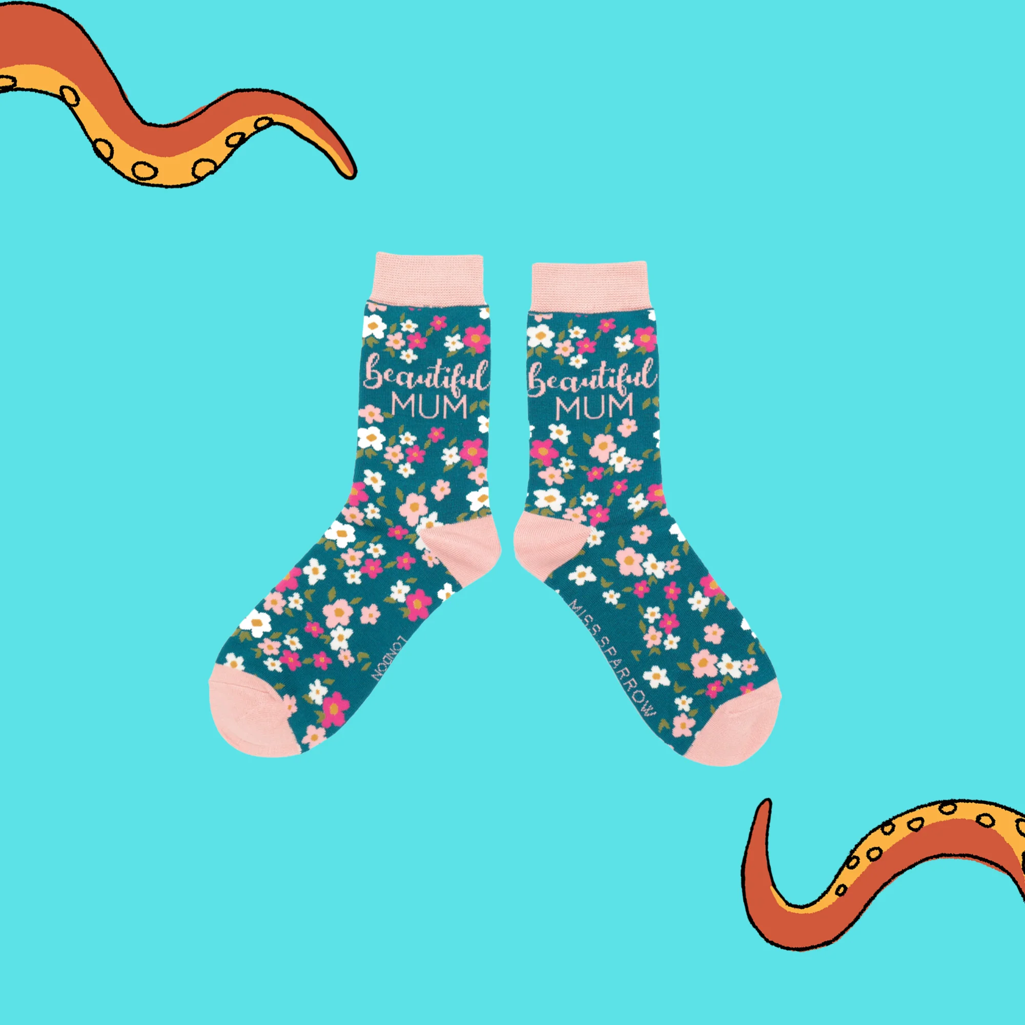 Bamboo Socks - Beautiful Mum - Miss Sparrow - Image 4