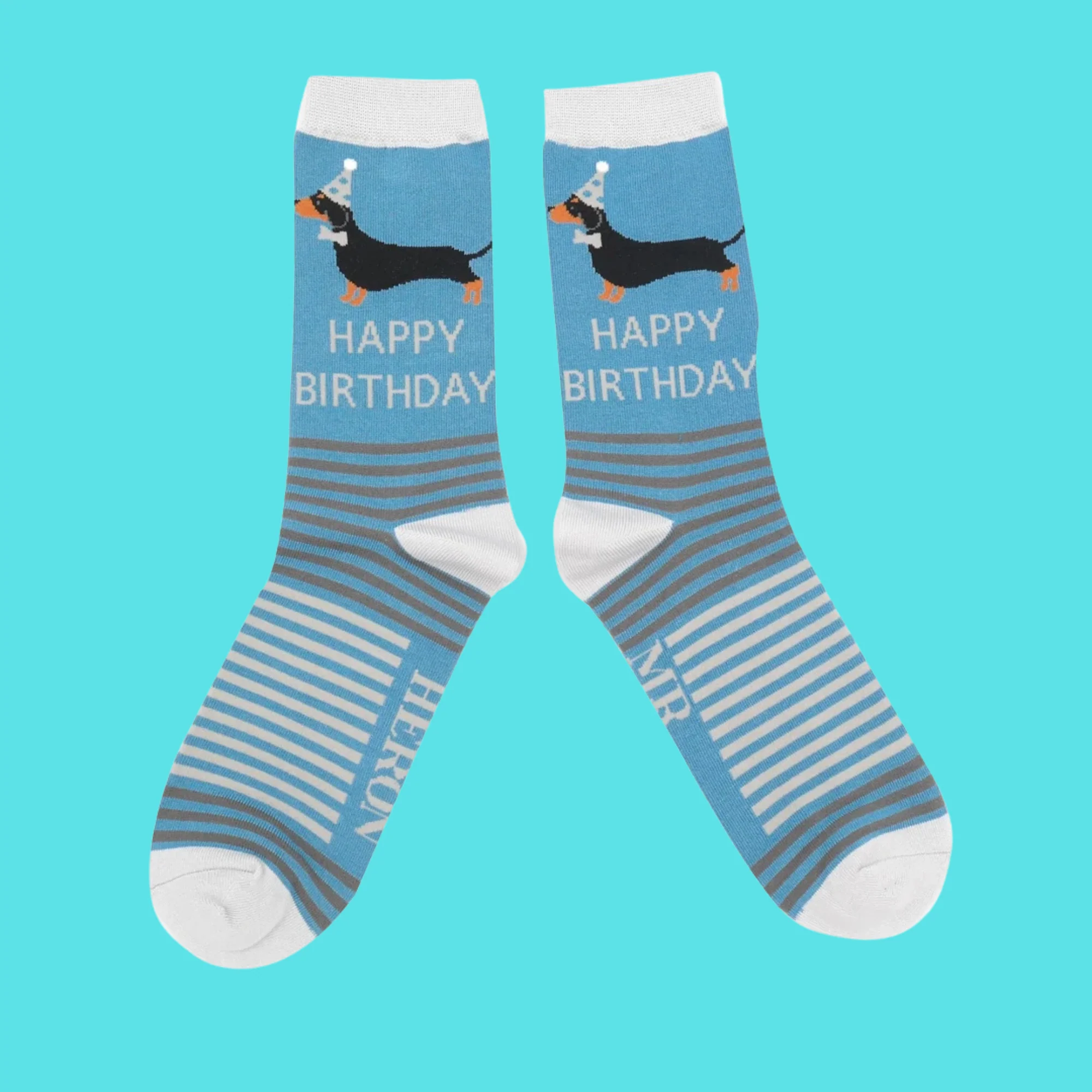 Birthday Sausage Dogs Bamboo Socks - Miss Sparrow - Image 3