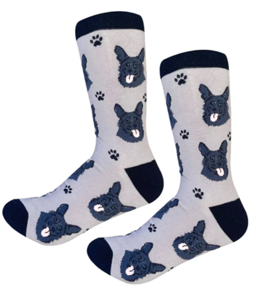 Black German Shepherd Dog Socks
