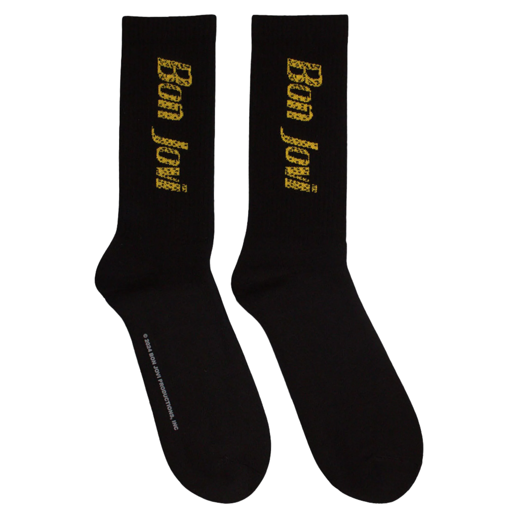 Bon Jovi Yellow Logo Socks