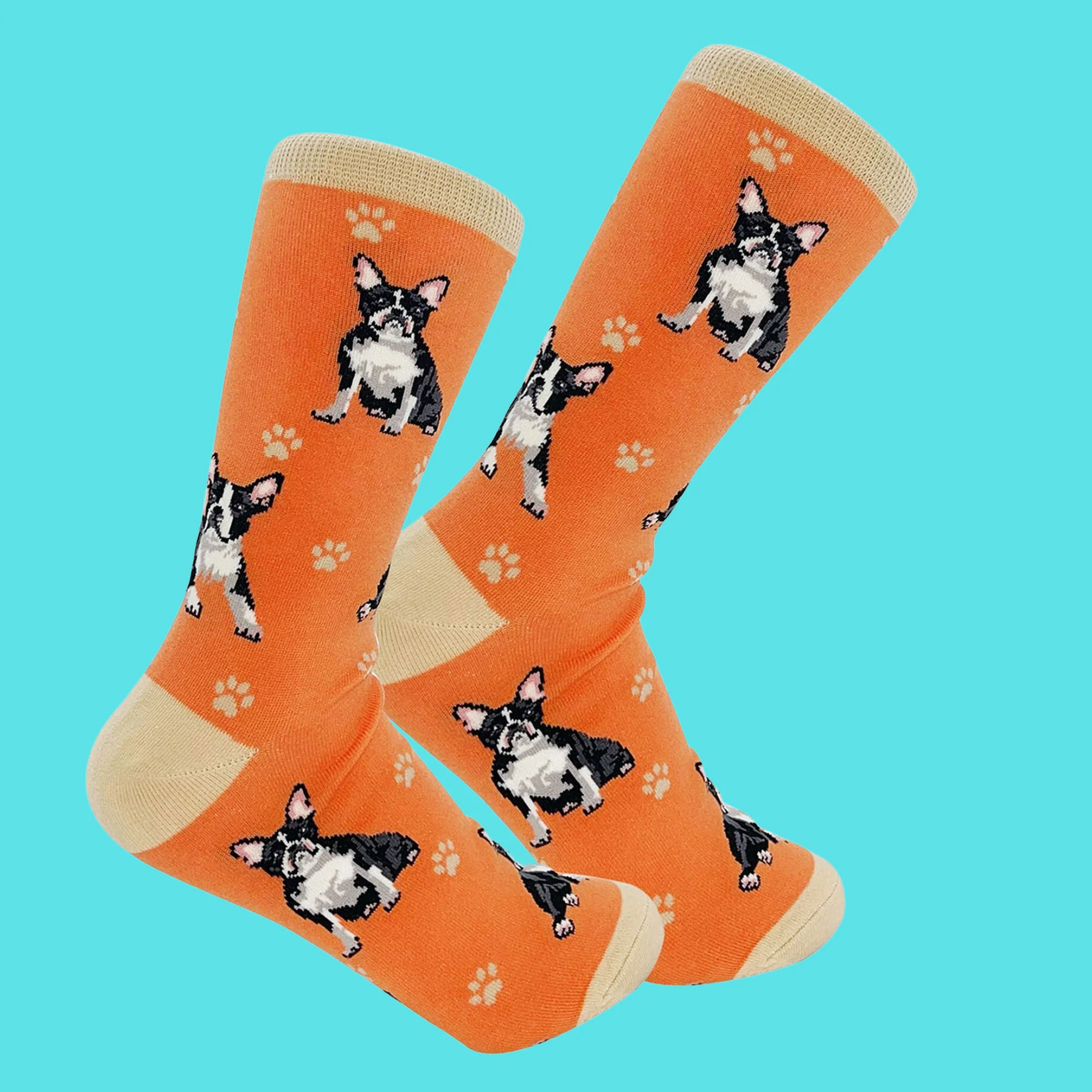 Boston Terrier Dog Full Body Socks - Image 2
