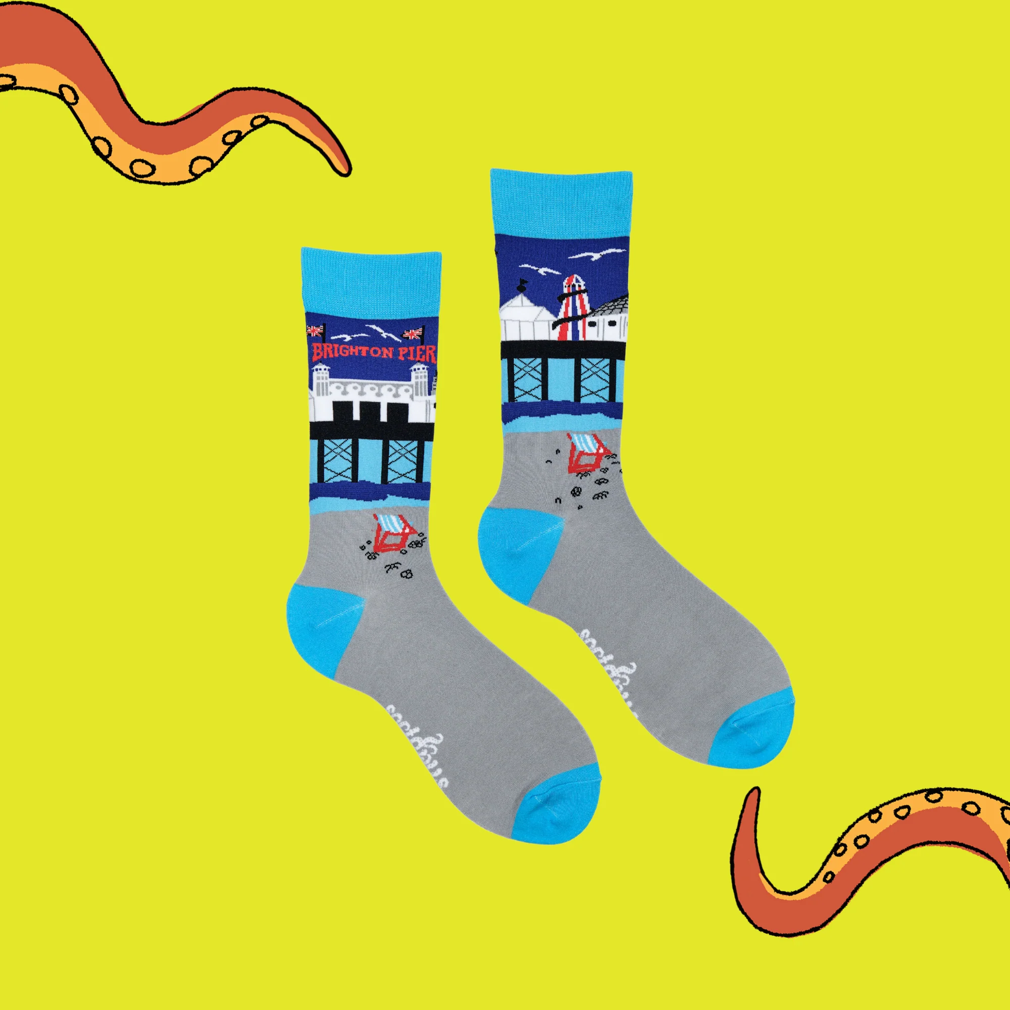 Brighton Pier Socks - Beside The Seaside - Image 3