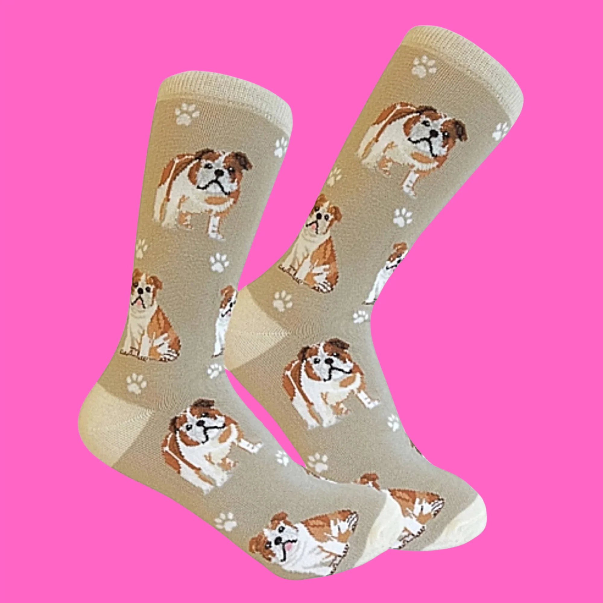 Bulldog Dog Full Body Socks - Image 2
