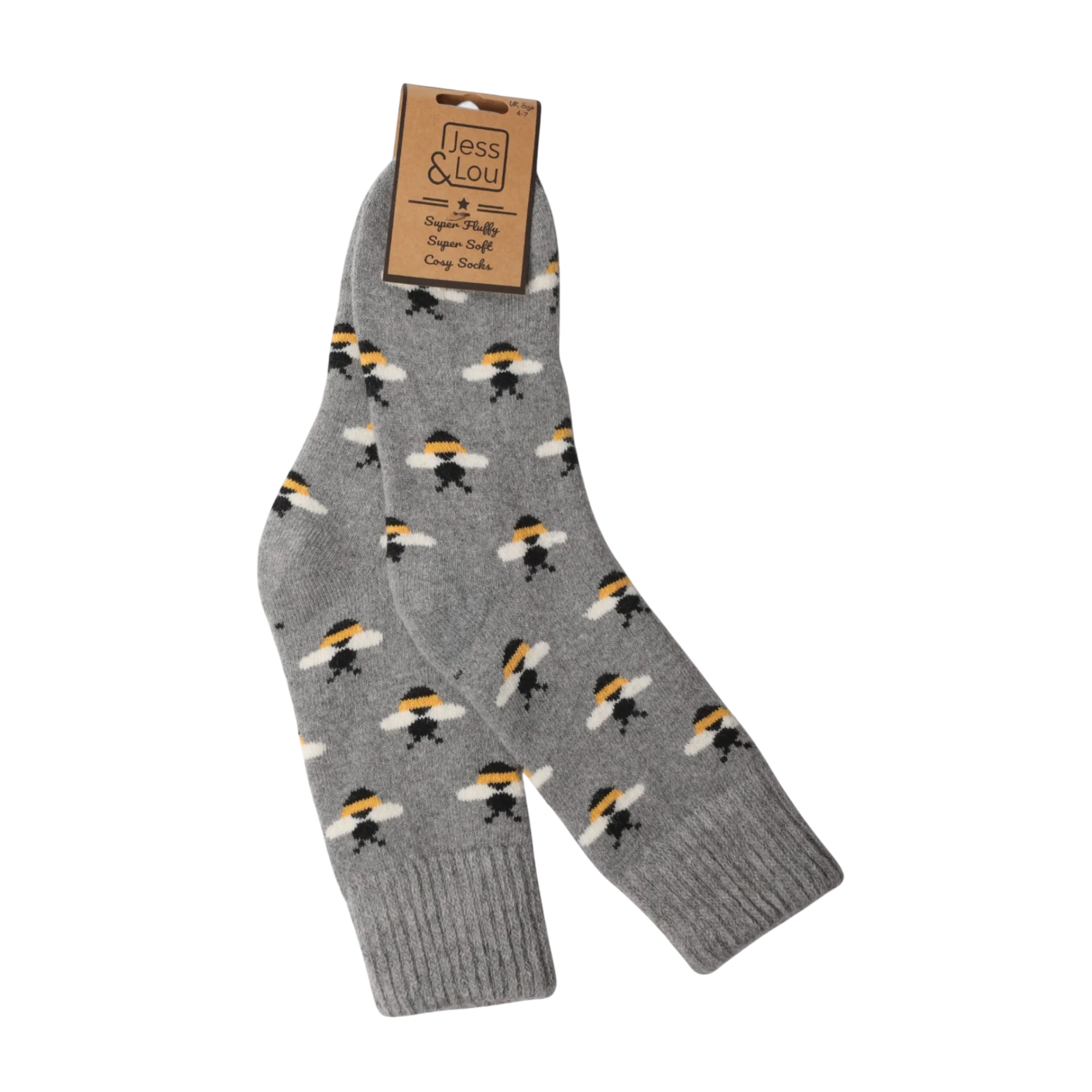 Busy Bee Ribbed Cosy Socks