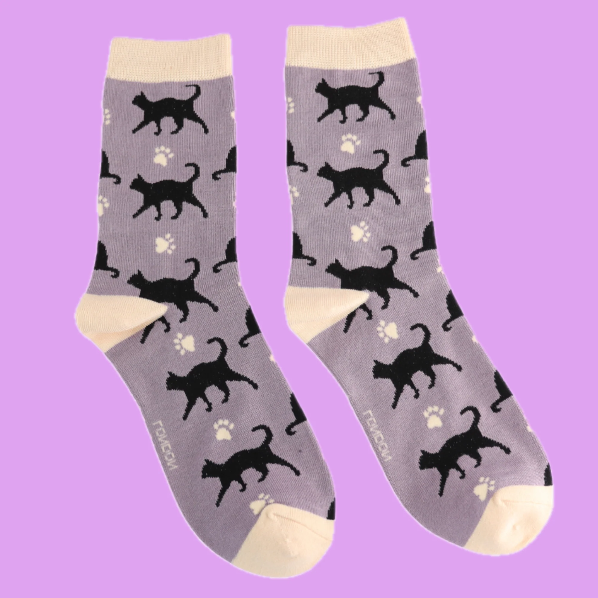 Cats & Prints Bamboo Socks - Miss Sparrow - Image 2