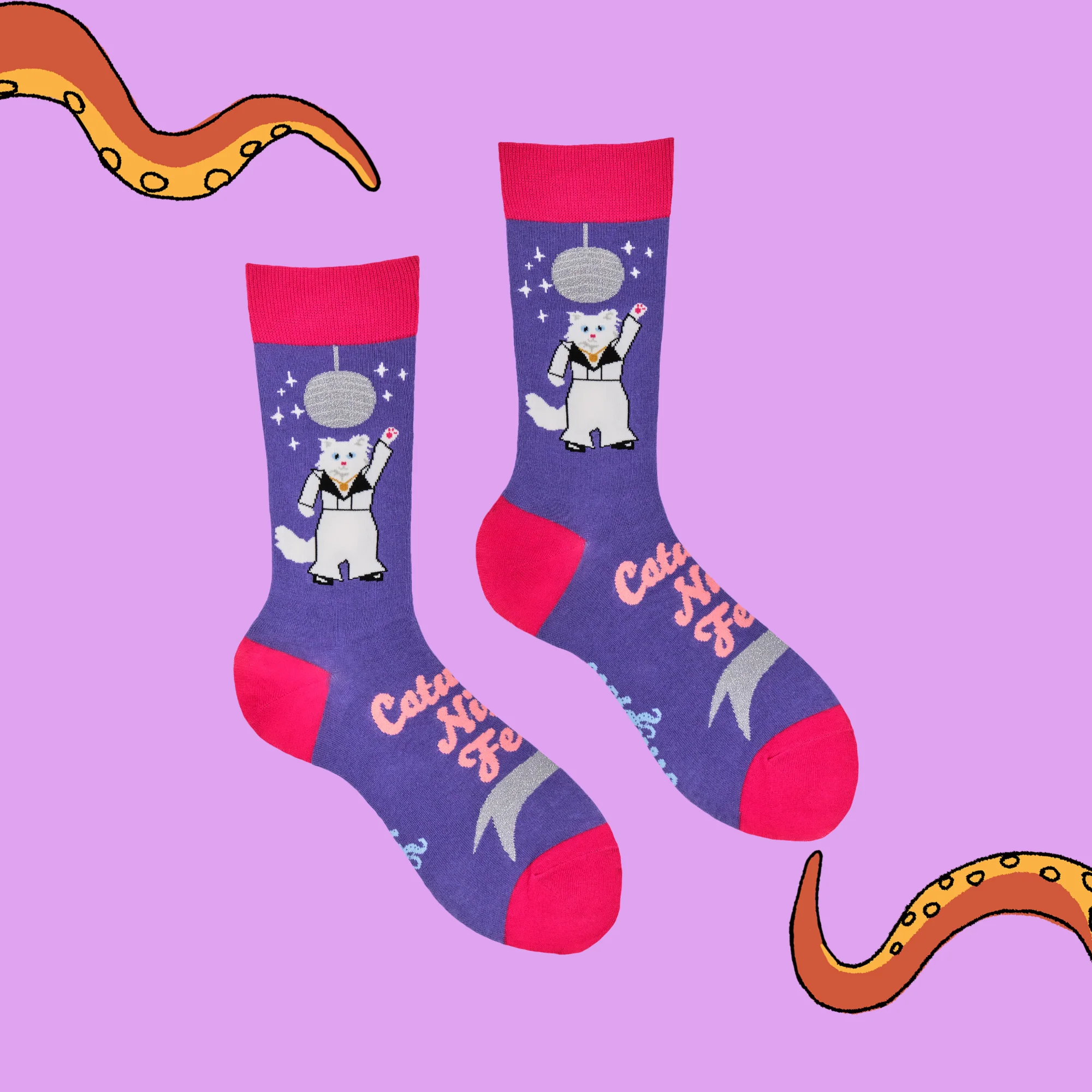Cat Socks - Caturday Night Fever - Image 3