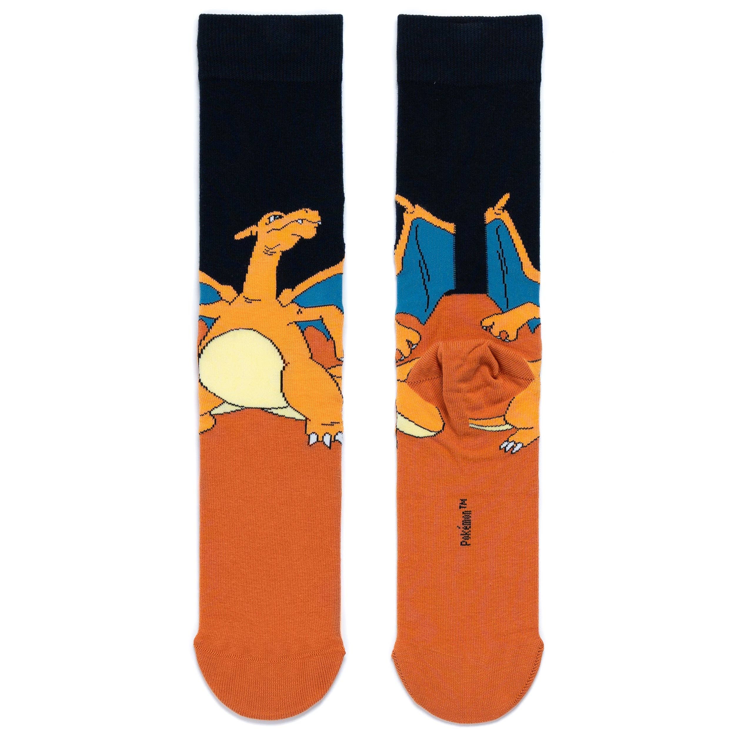 Charizard Pokémon Adult Navy Socks - Image 2