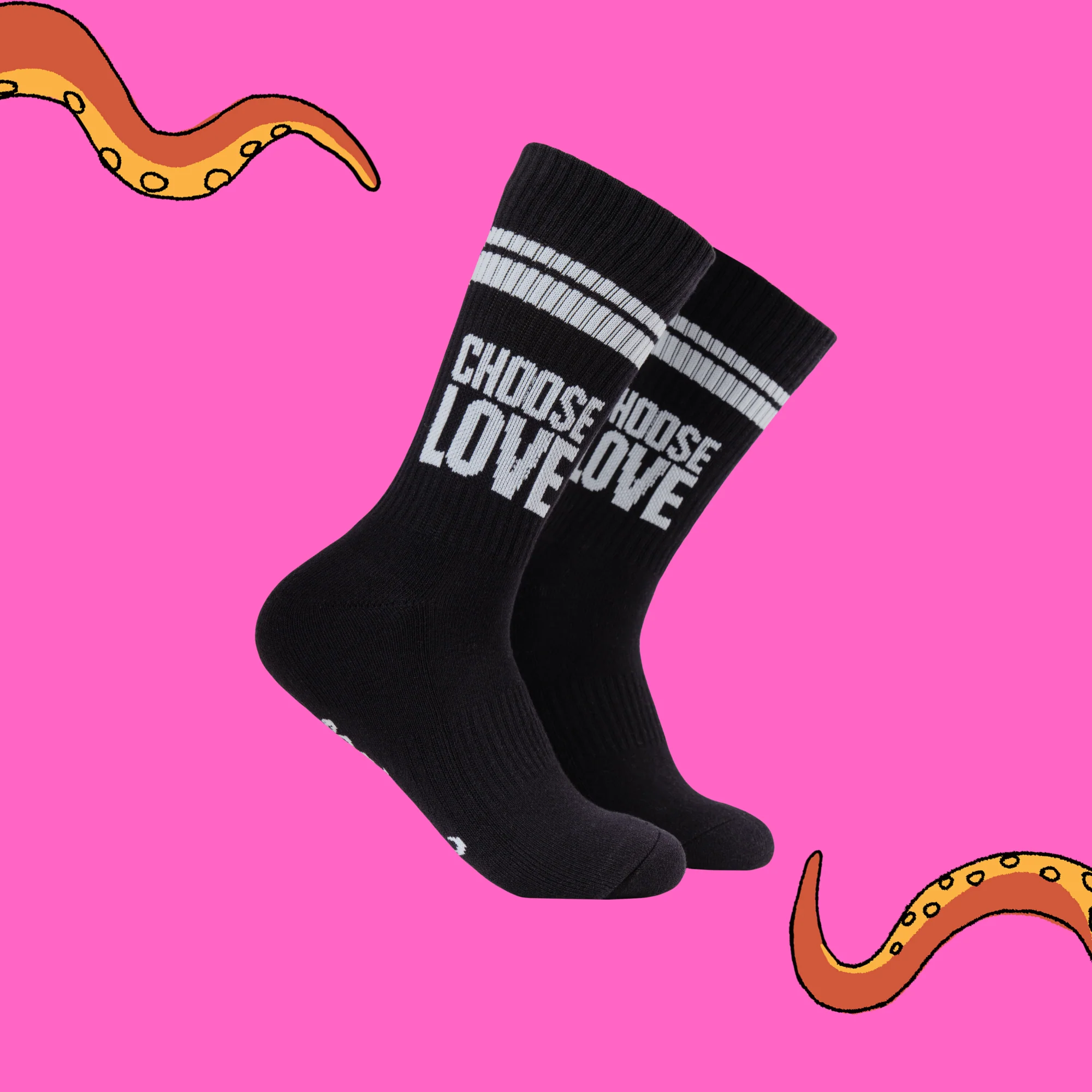 Choose Love X Socktopus - Athletic Socks - Image 3