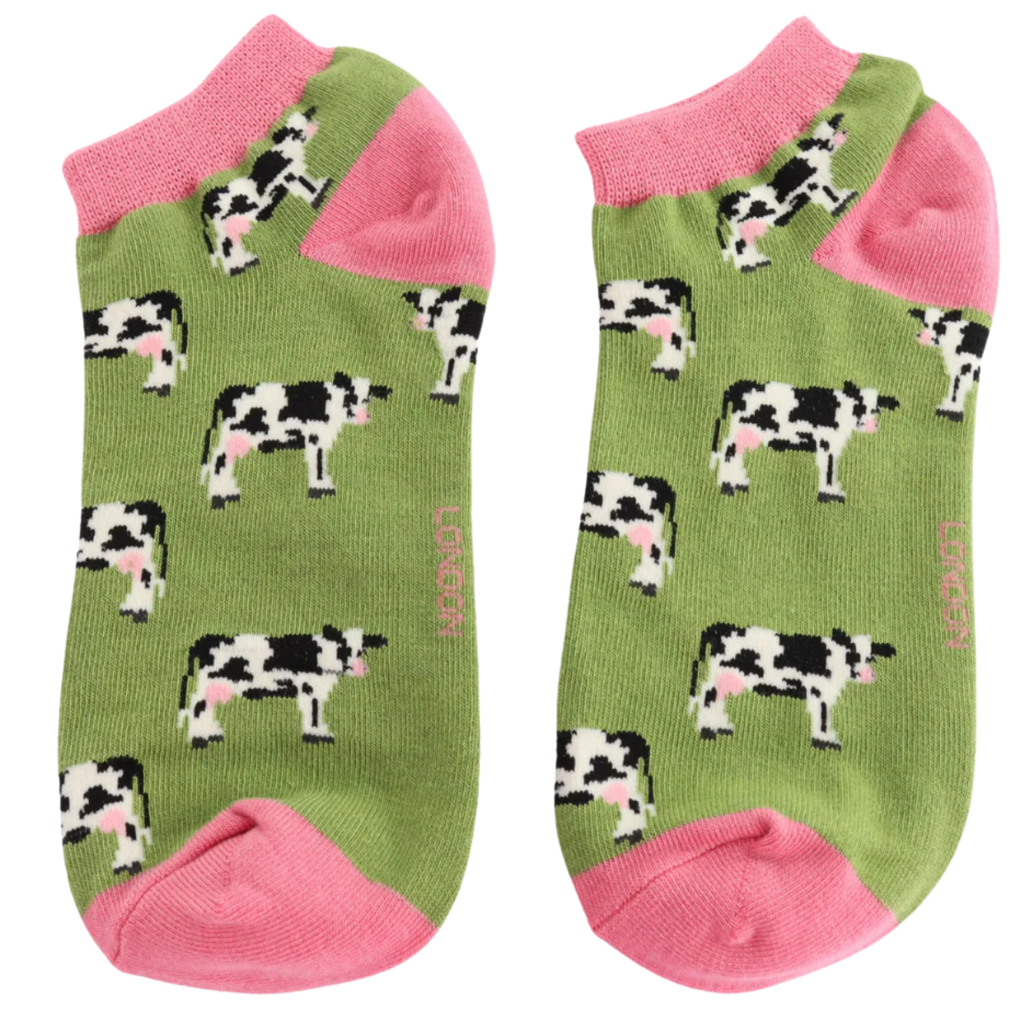 Cows Bamboo Trainer Socks