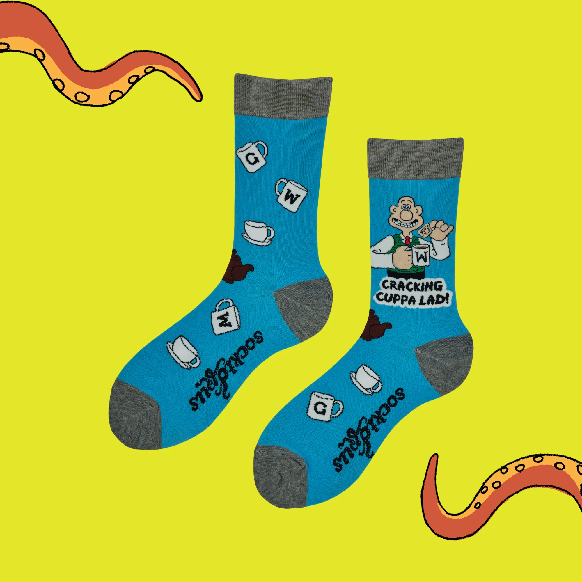 Cracking Cuppa Lad Socks - Socktopus x Wallace and Gromit - Image 5