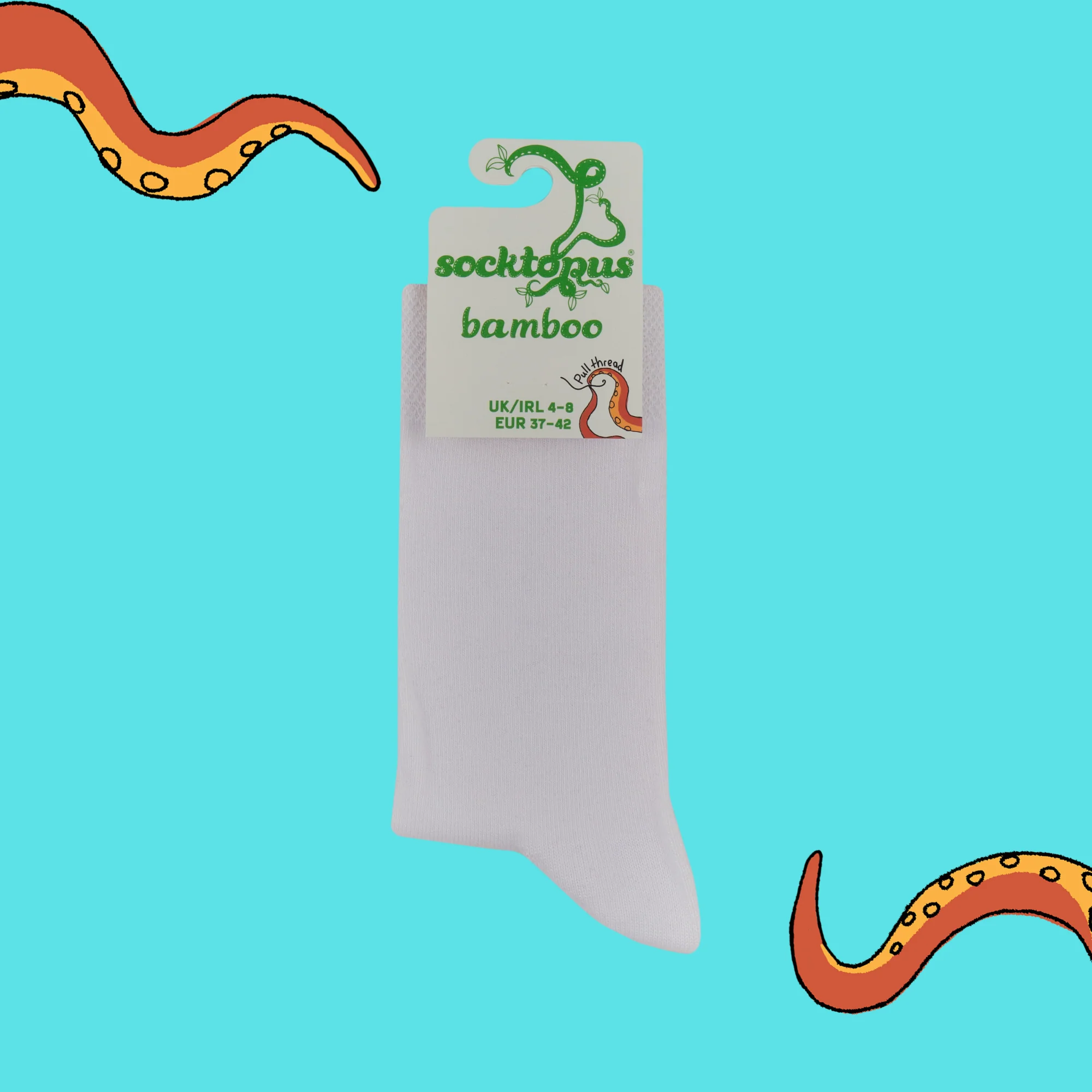 Bamboo Socks - Socktails - Cream Soda - WHITE - Image 4