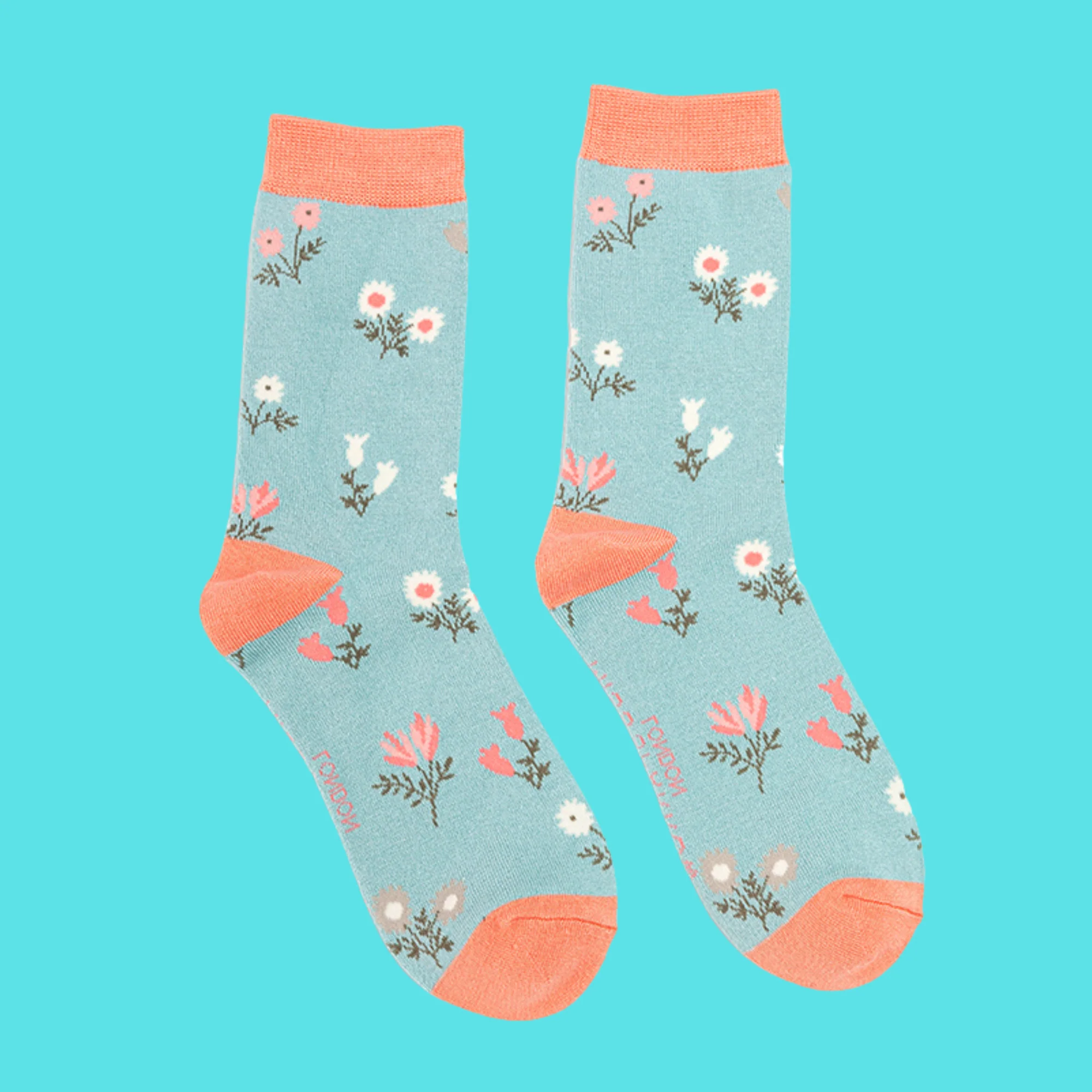 Dainty Floral Bamboo Socks - Miss Sparrow - Image 3