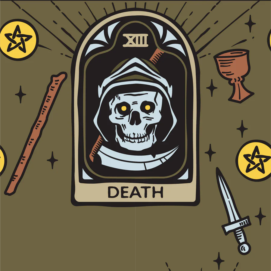 Death Tarot Nouveau Crew Socks - Image 4