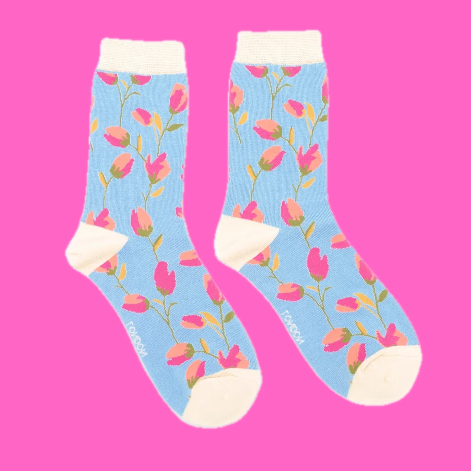 Ditsy Flowers Bamboo Socks - Miss Sparrow - Image 2