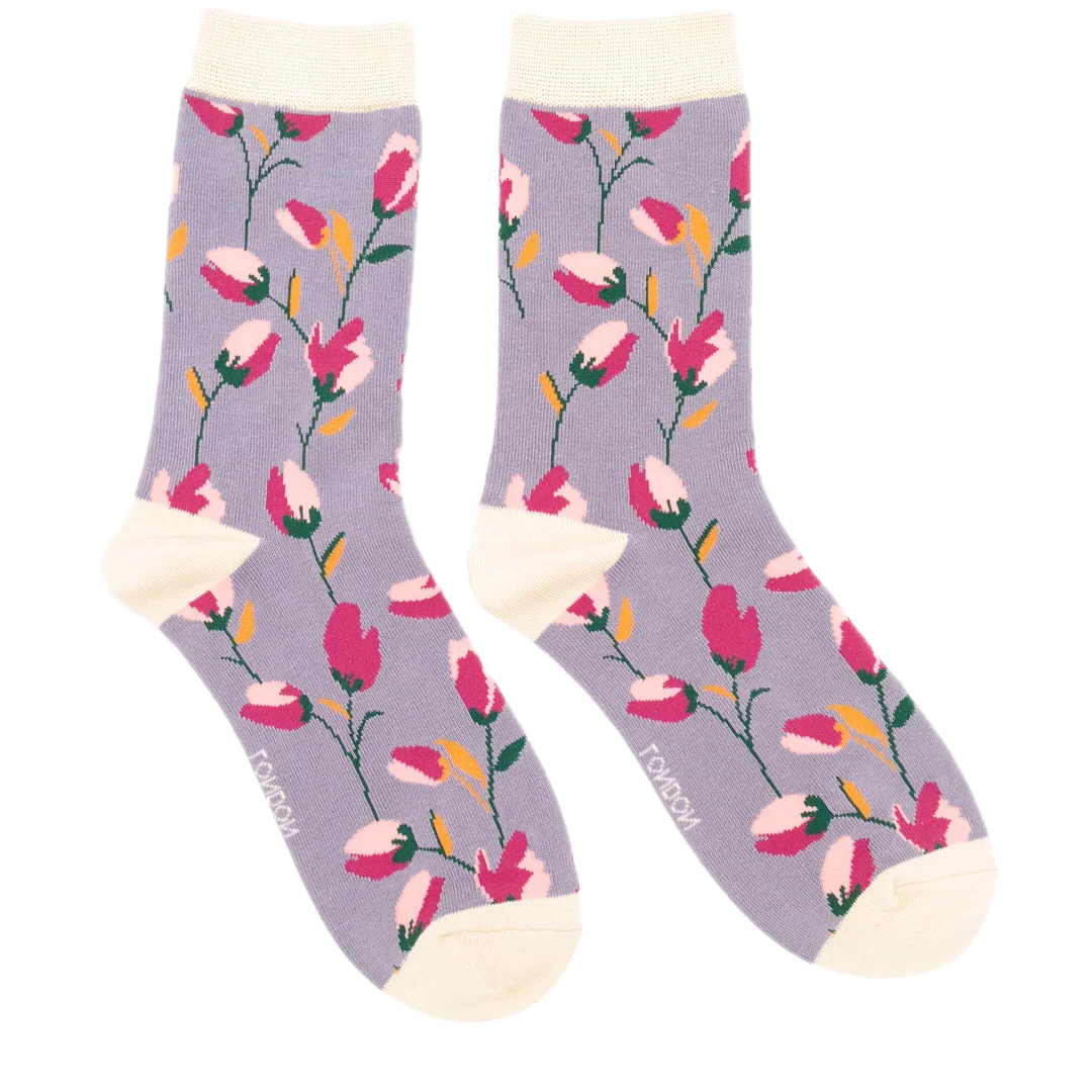 Ditsy Flowers Bamboo Socks - Miss Sparrow - Image 3
