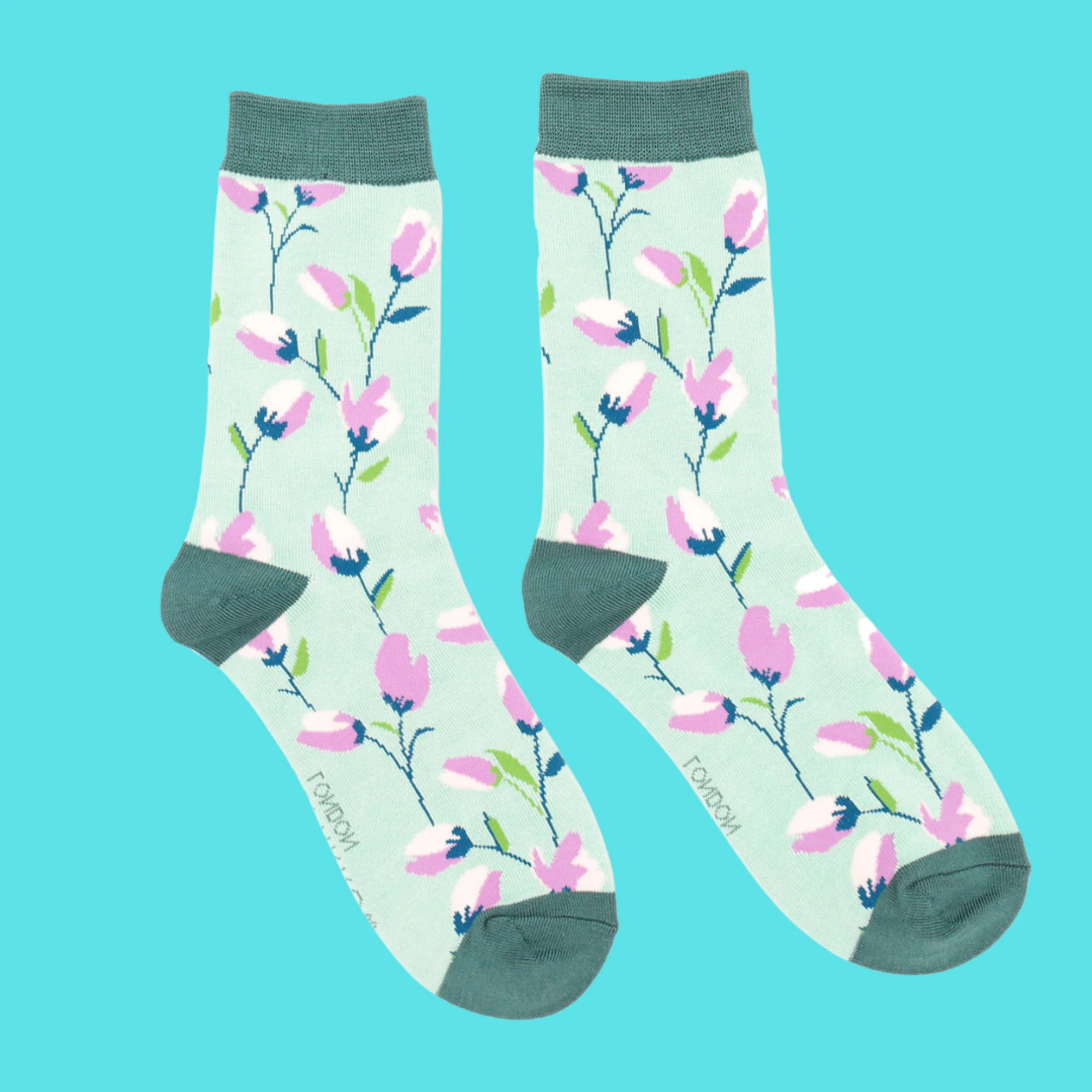 Ditsy Flowers Bamboo Socks - Miss Sparrow - Image 5