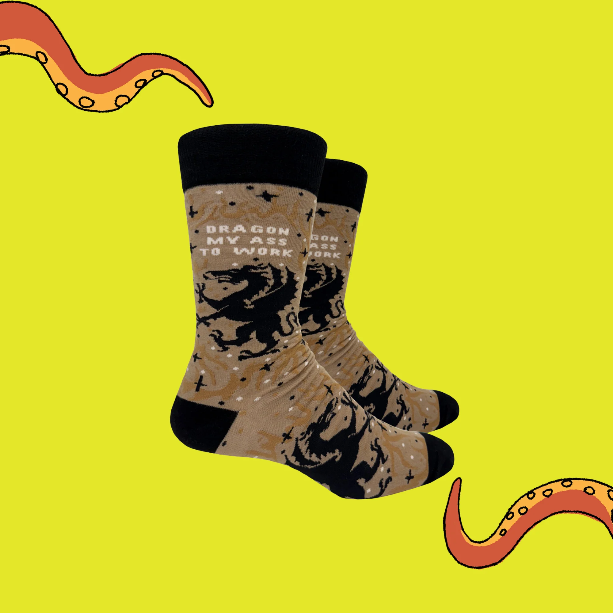 Dragon My Ass To Work Socks - Large - Image 2