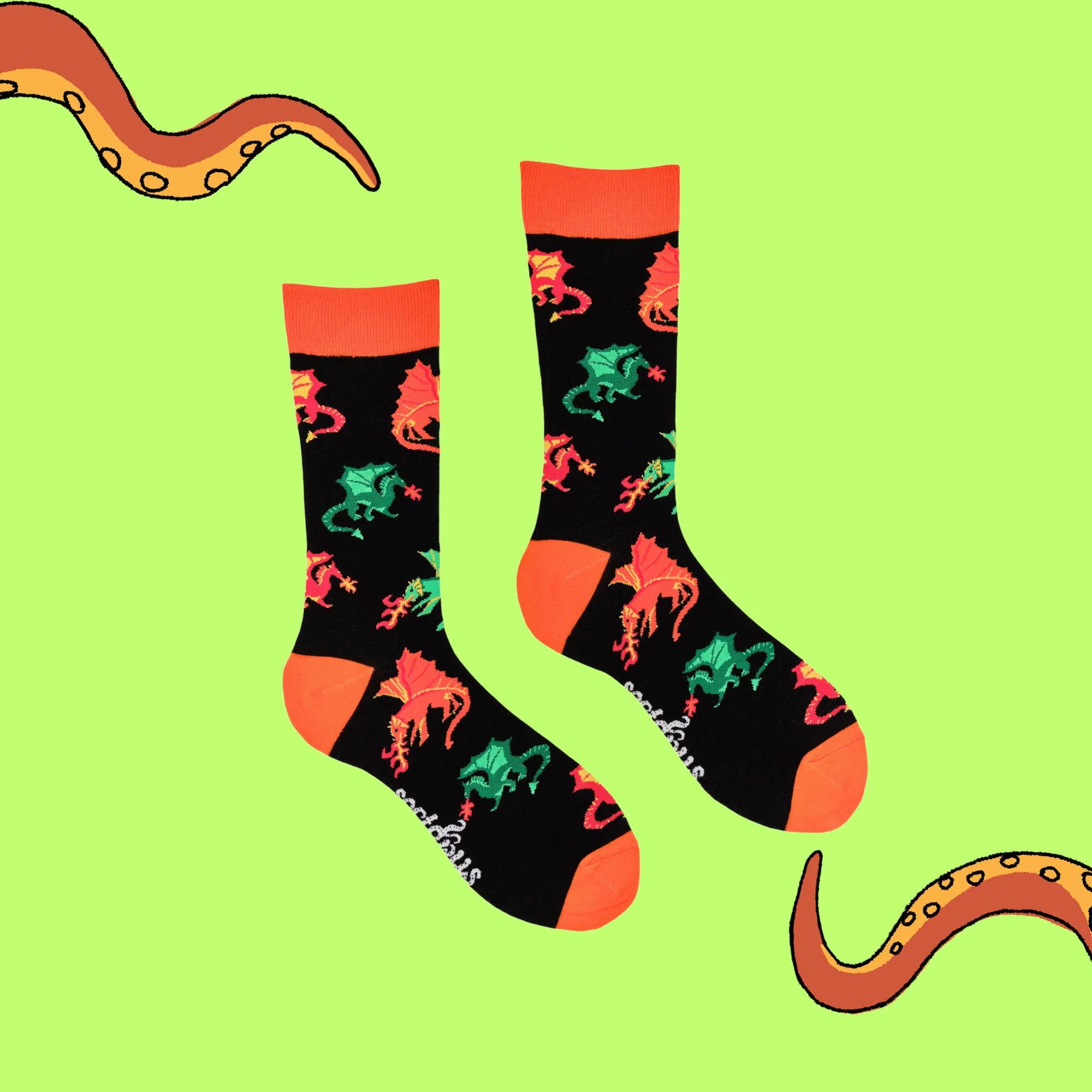 Dragon Socks - Dragon Fire - Image 3