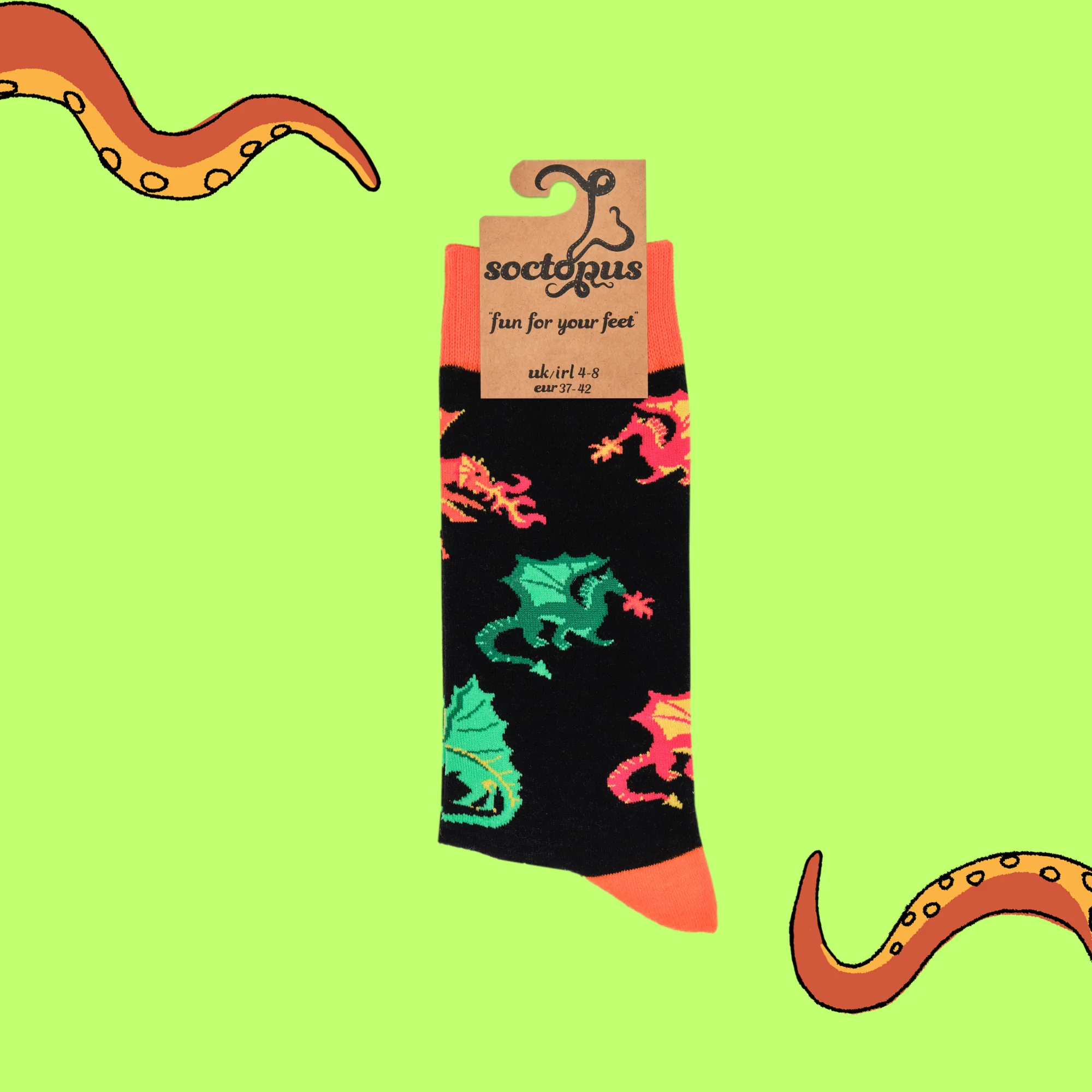 Dragon Socks - Dragon Fire - Image 4