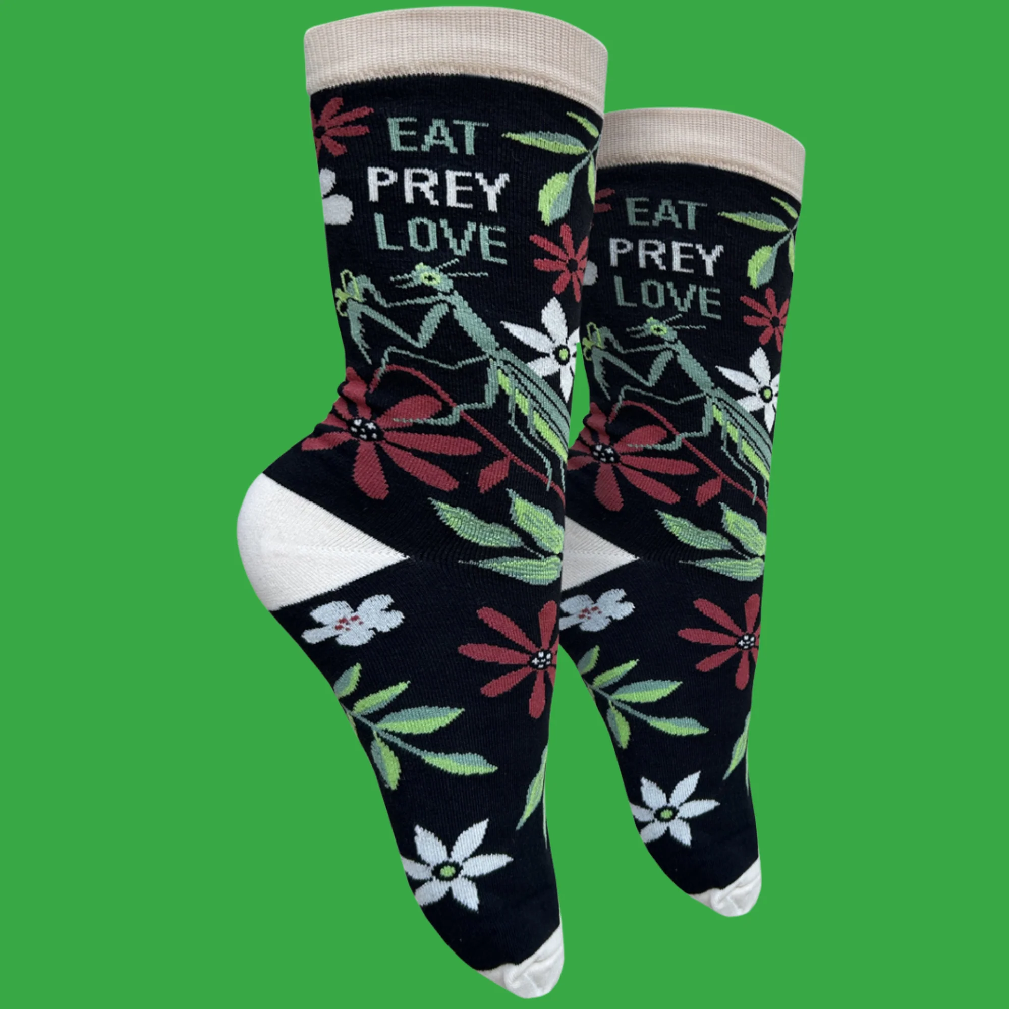 Eat Prey Love Slogan Socks - Image 2