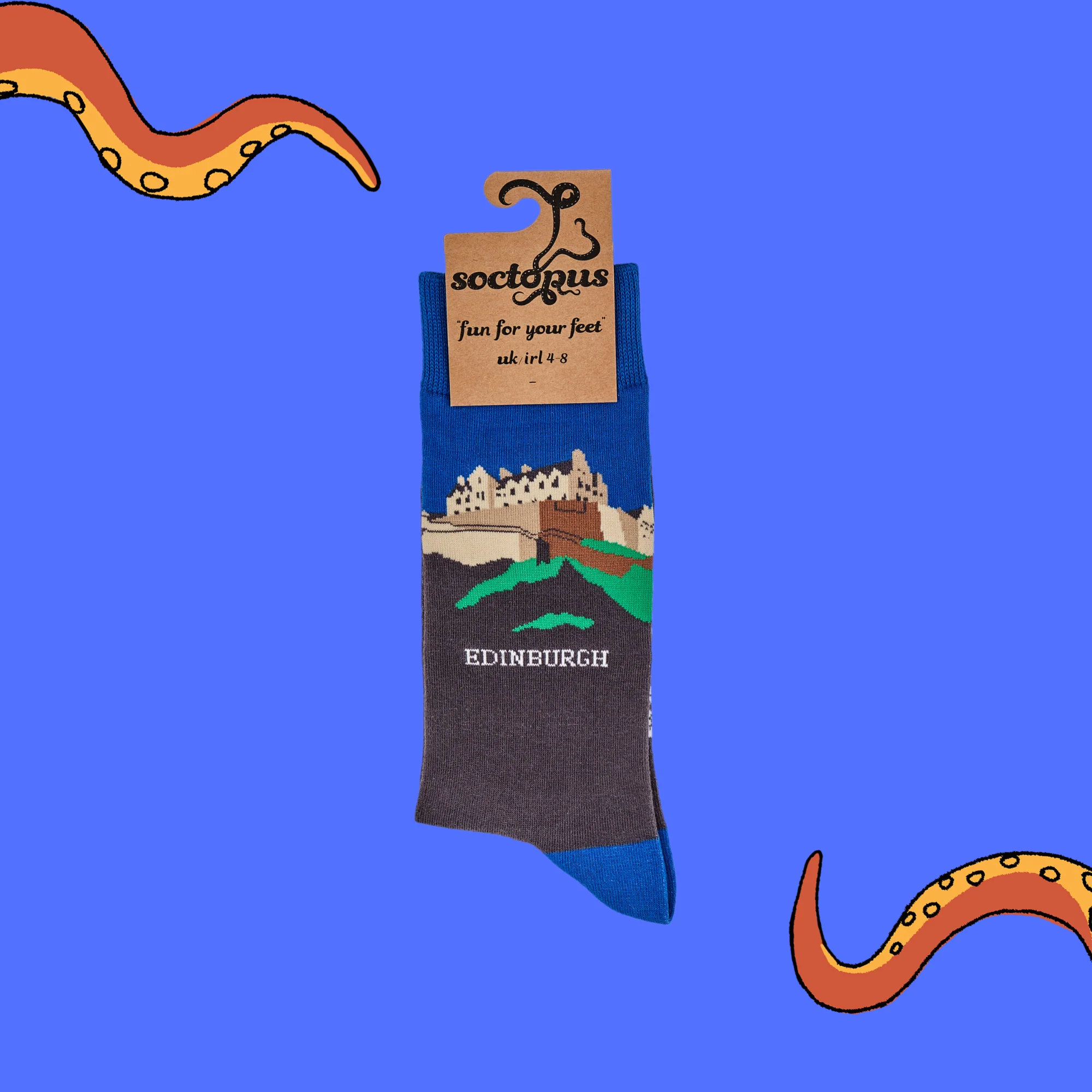 Scottish Socks - Edinburgh Castle - Image 4