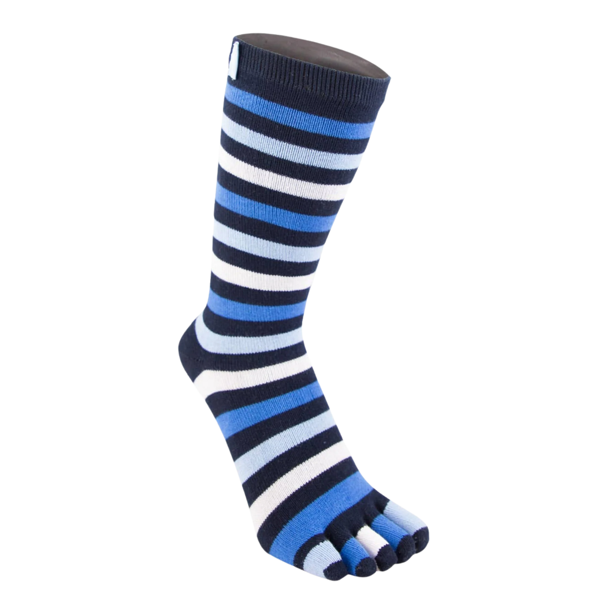 Essential Stripy Mid-Calf Toe Socks