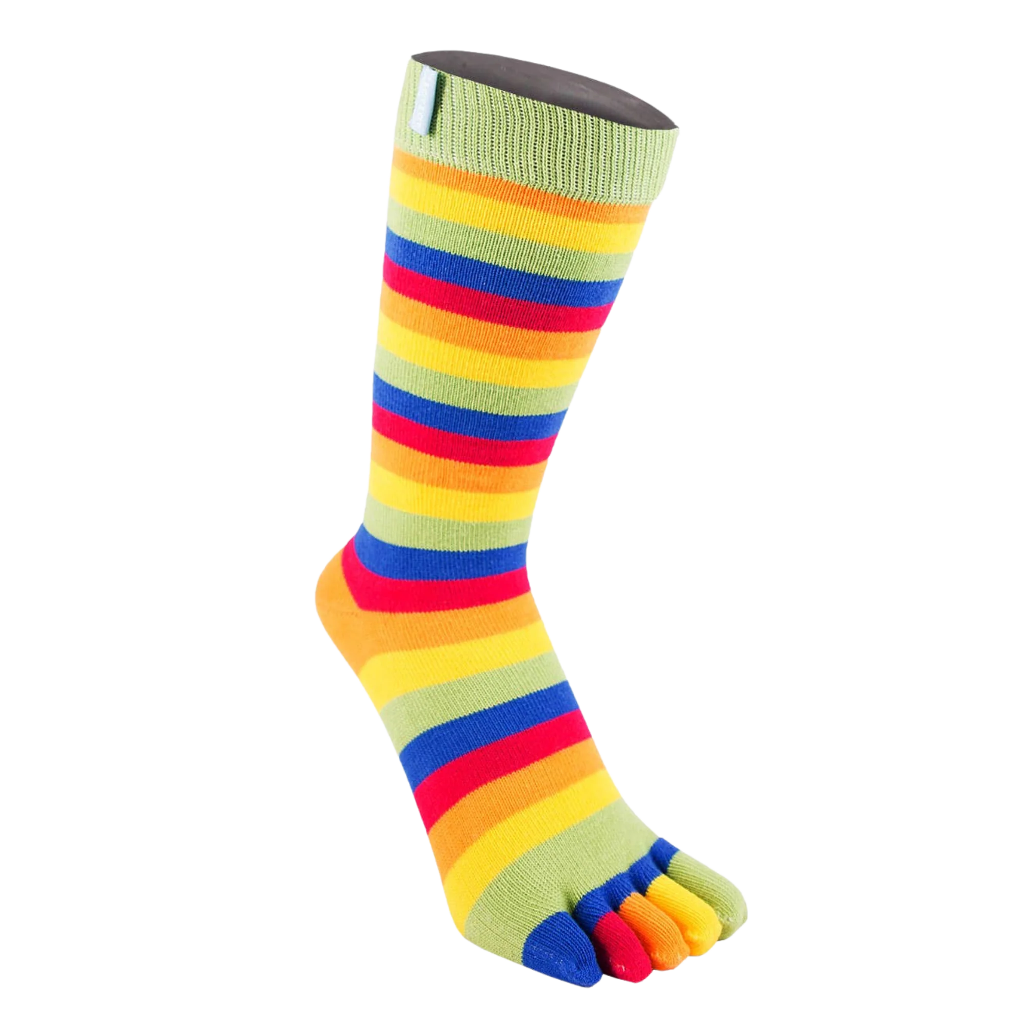 Essential Stripy Mid-Calf Toe Socks - Image 6