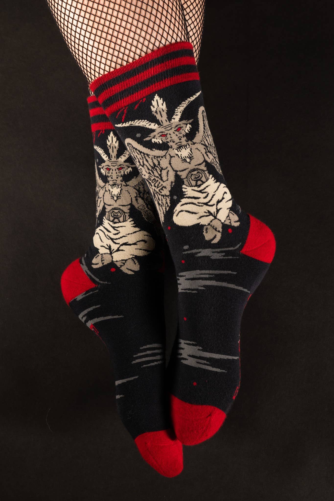 Evil AF Baphomet Socks - Image 3