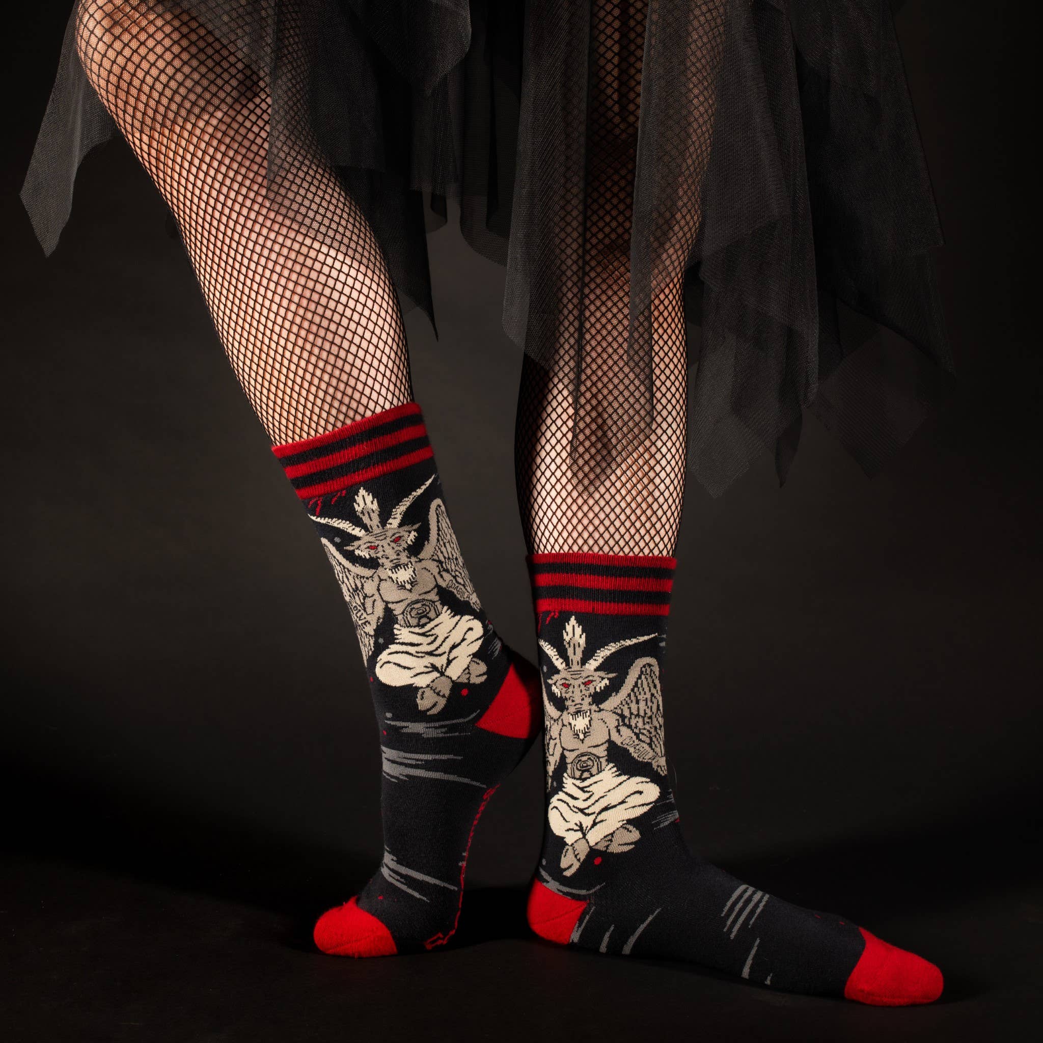 Evil AF Baphomet Socks - Image 4