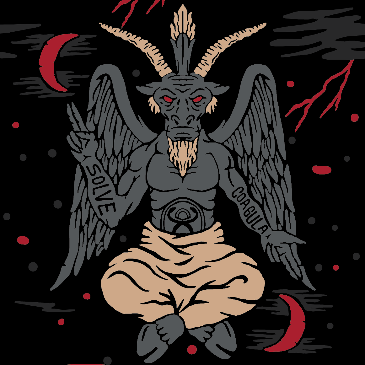 Evil AF Baphomet Socks - Image 5