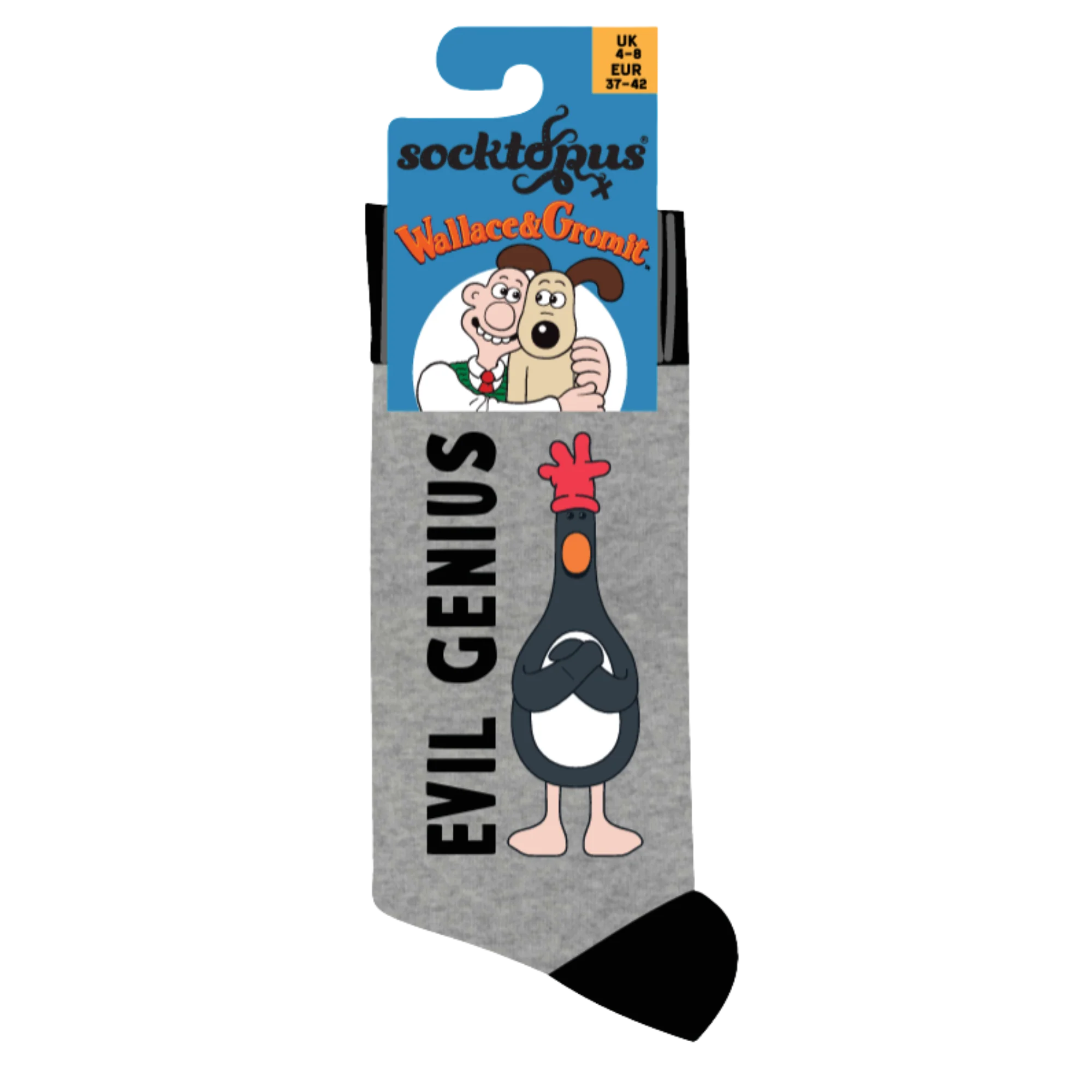 Evil Genius Socks - Wallace and Gromit