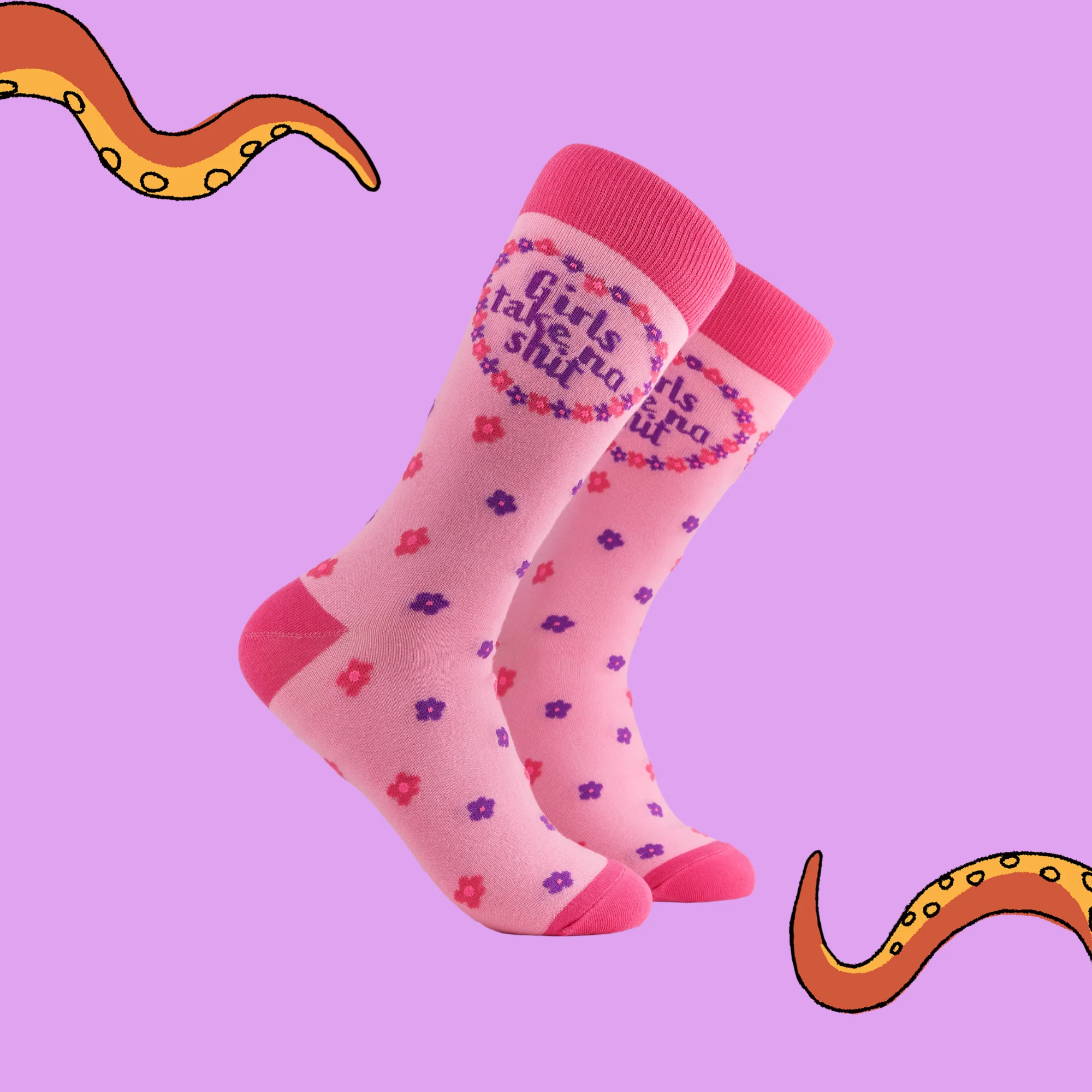 Feminist Socks - Girls Take No Shit - Image 2