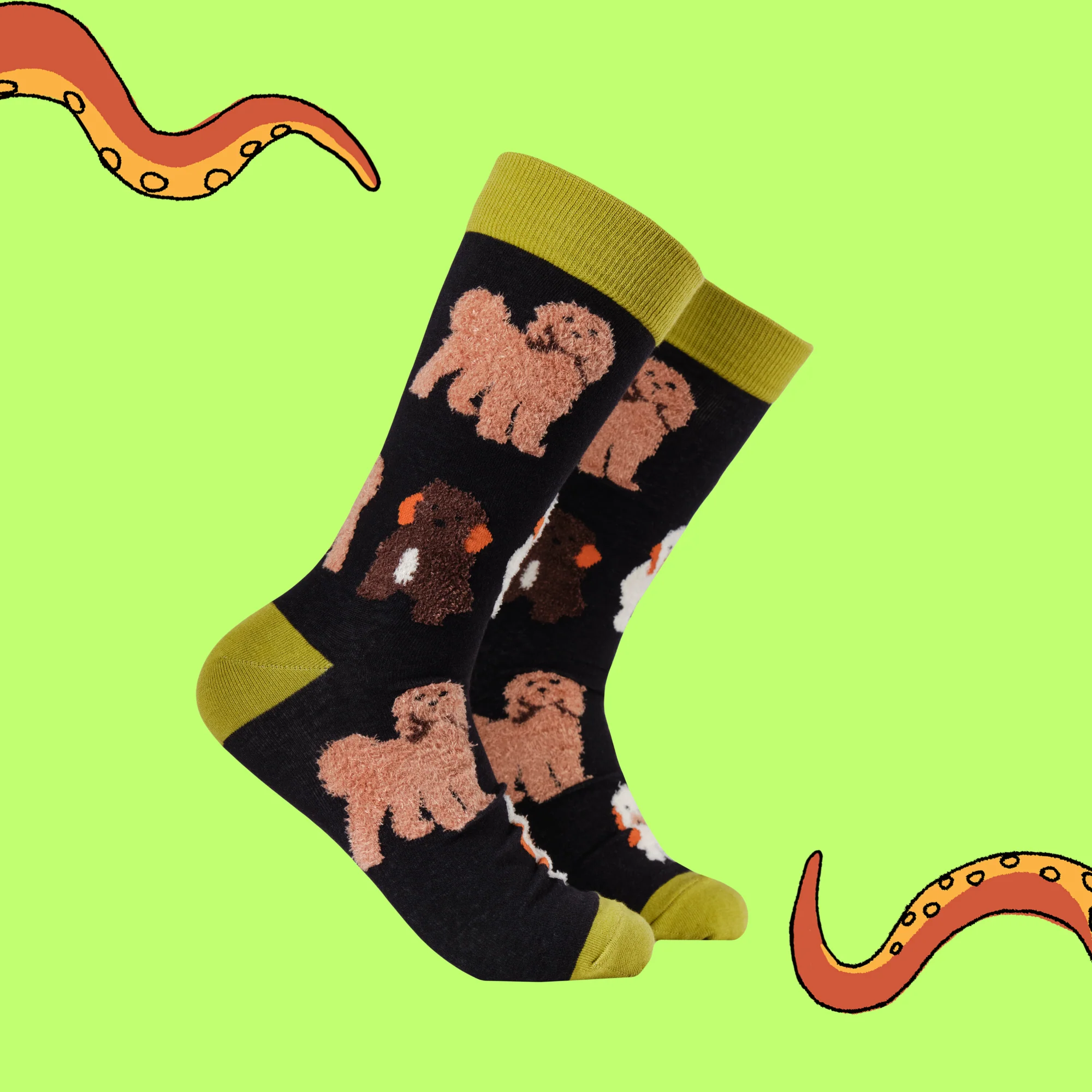 Fluffy Cockapoo Socks - Image 2