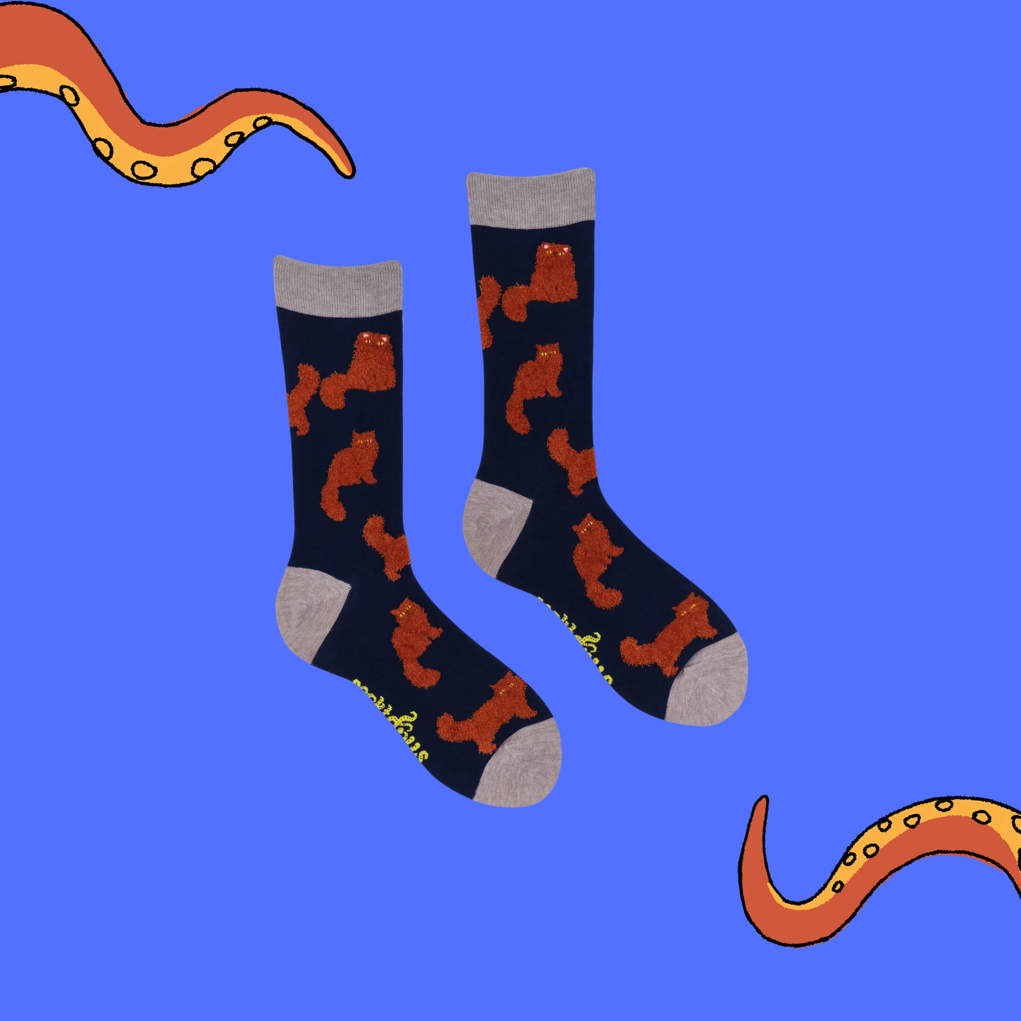 Fluffy Ginger Cats Socks - Image 5