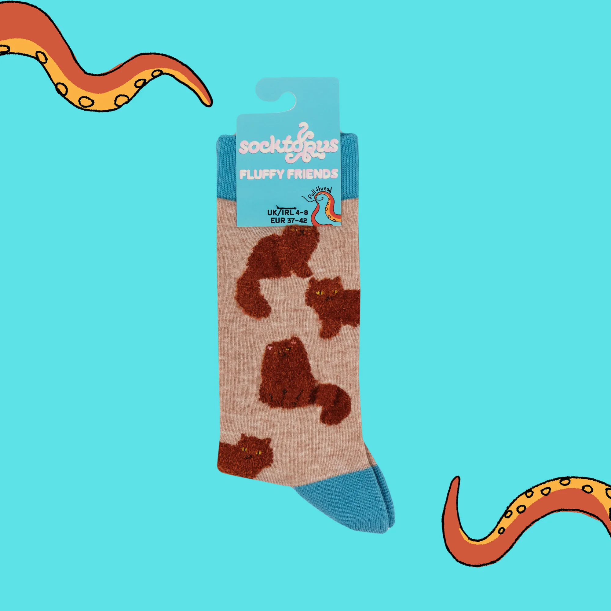 Fluffy Ginger Cats Socks - Image 8