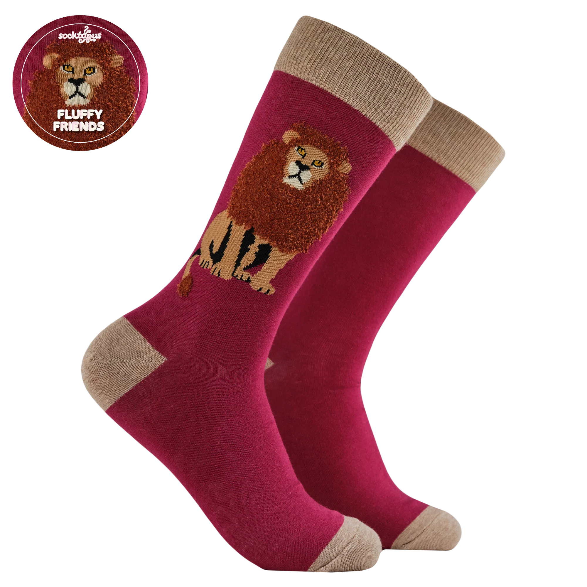 Fluffy Lion Socks - The Mane Attraction