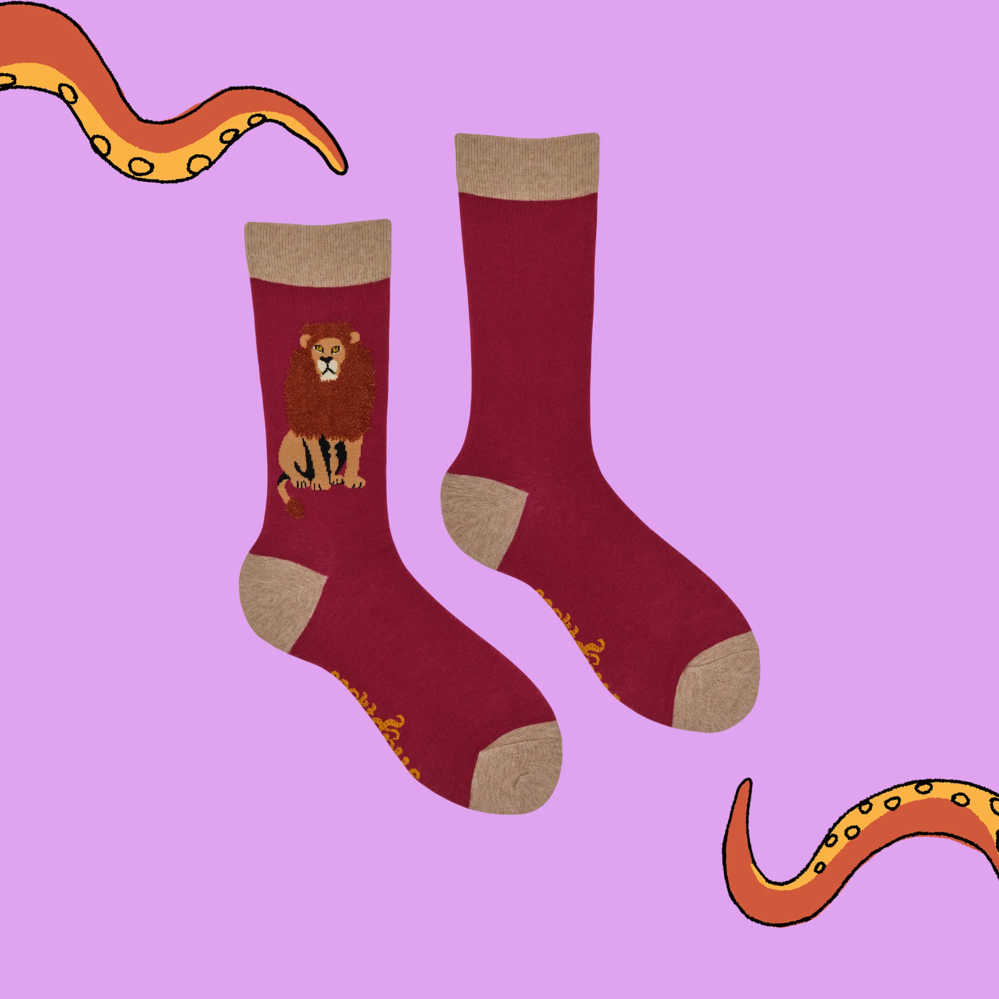 Fluffy Lion Socks - The Mane Attraction - Image 3