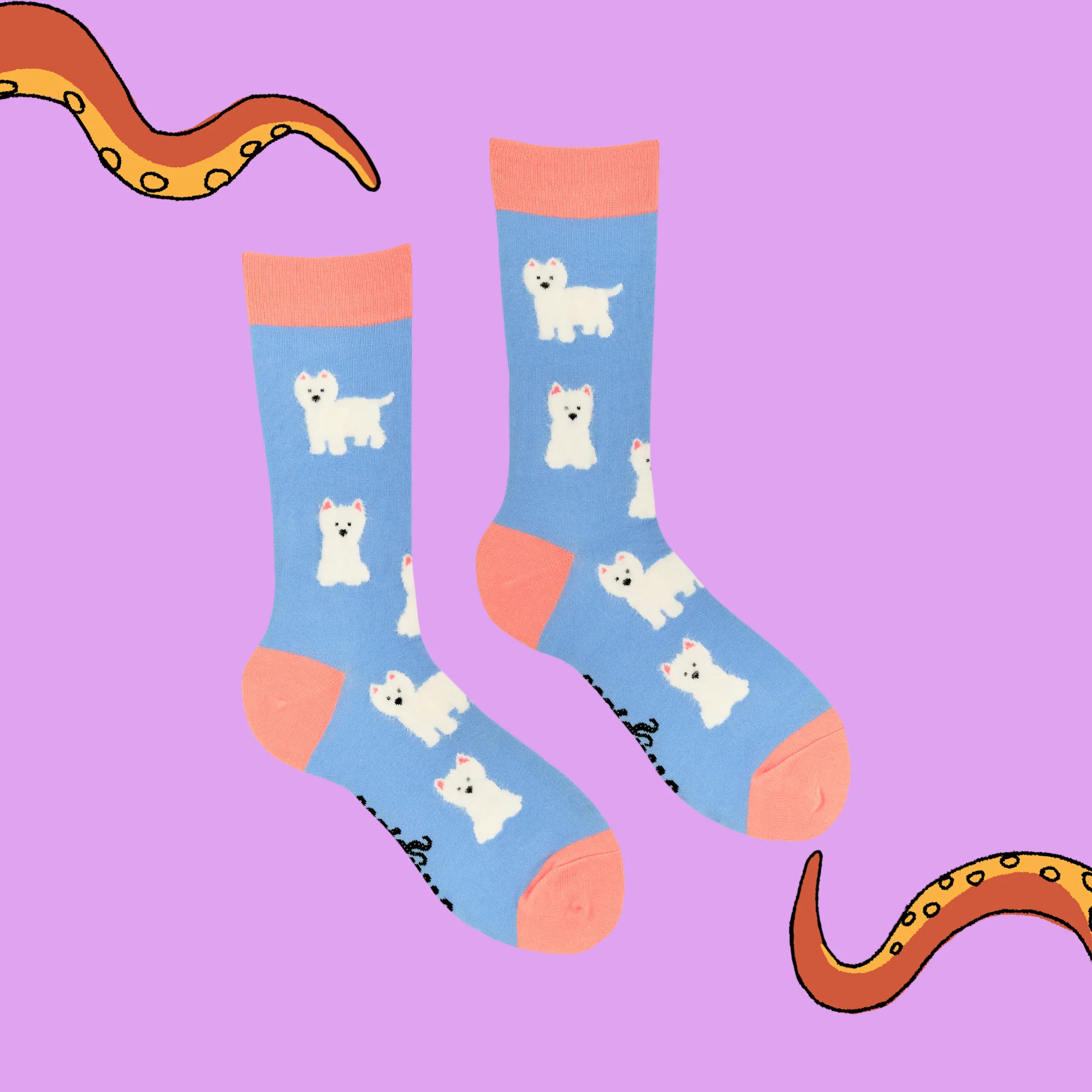 Fluffy Westies Socks - Image 4