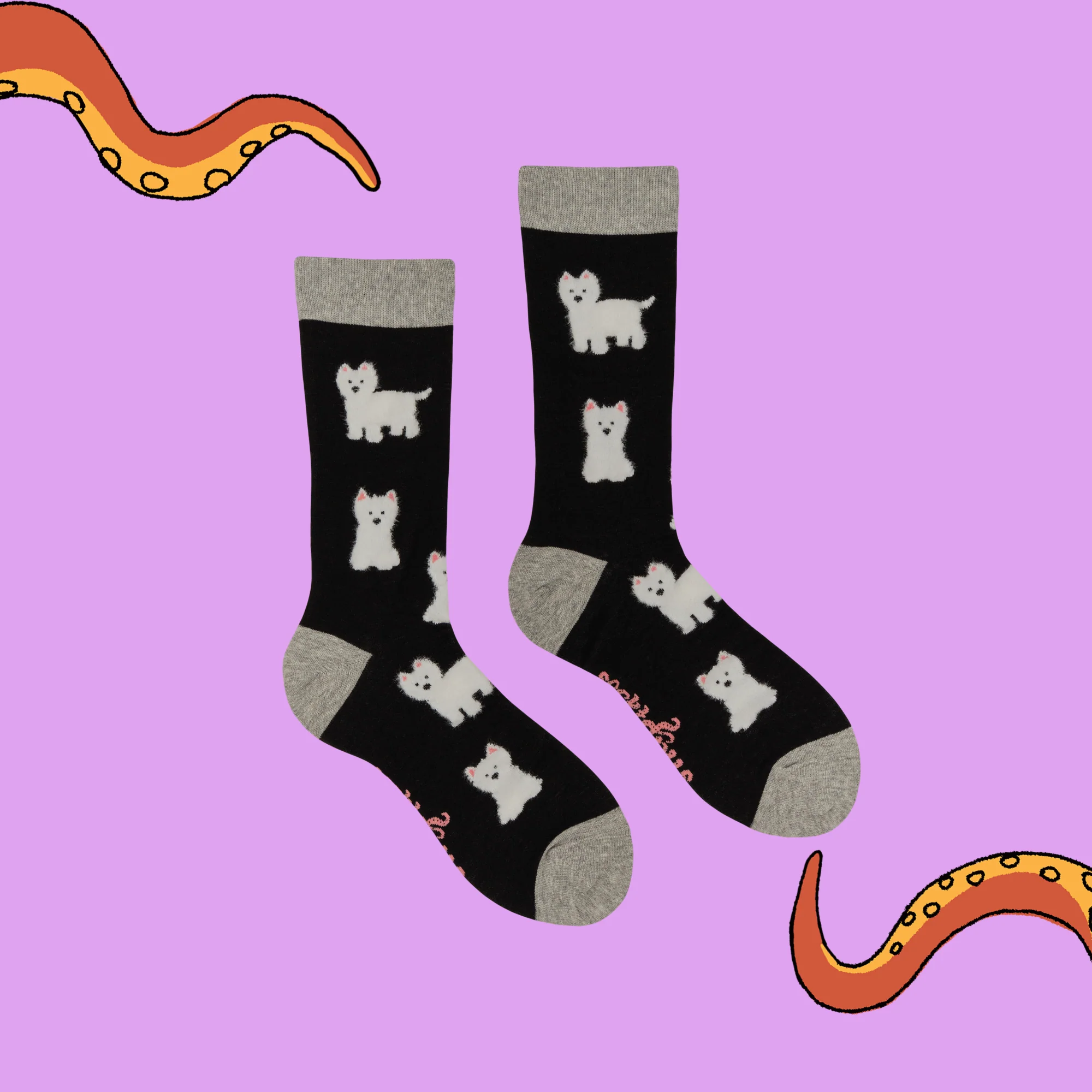 Fluffy Westies Socks - Image 7