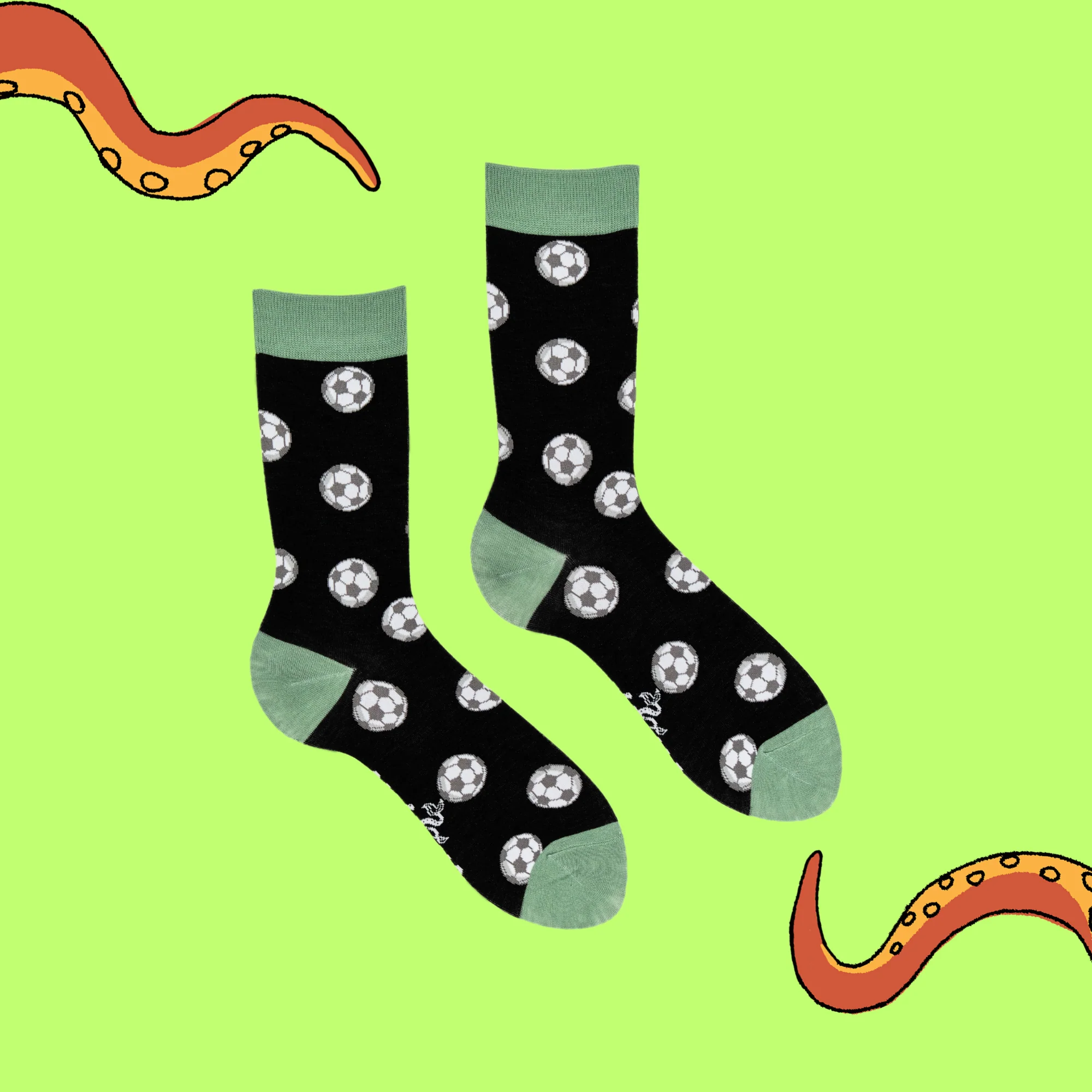 Bamboo Socks - Footballs - Image 3