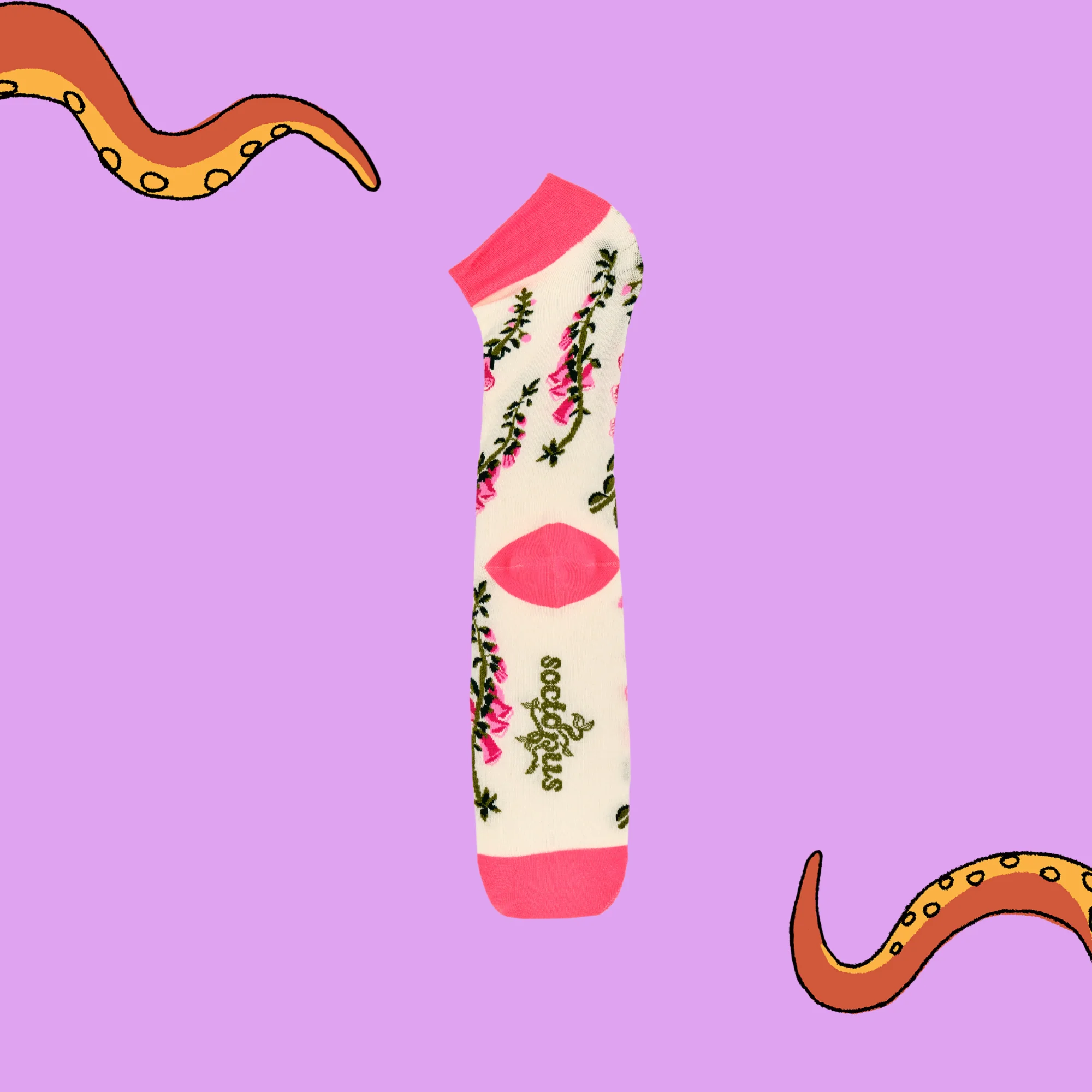 Bamboo Socks - Fox Gloves Floral - Image 4