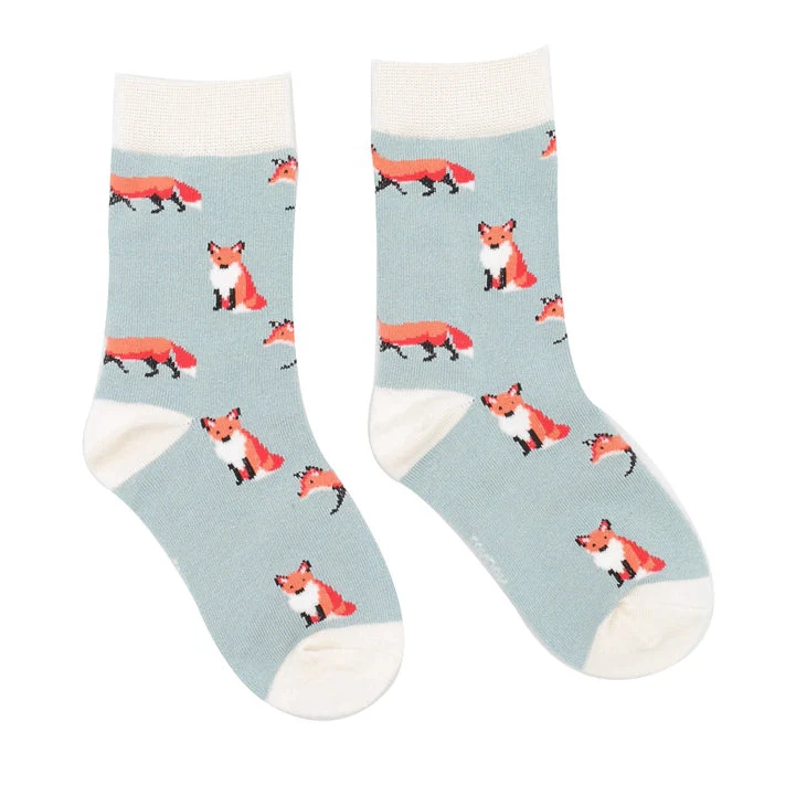 Bamboo Socks - Foxes Kids - Miss Sparrow