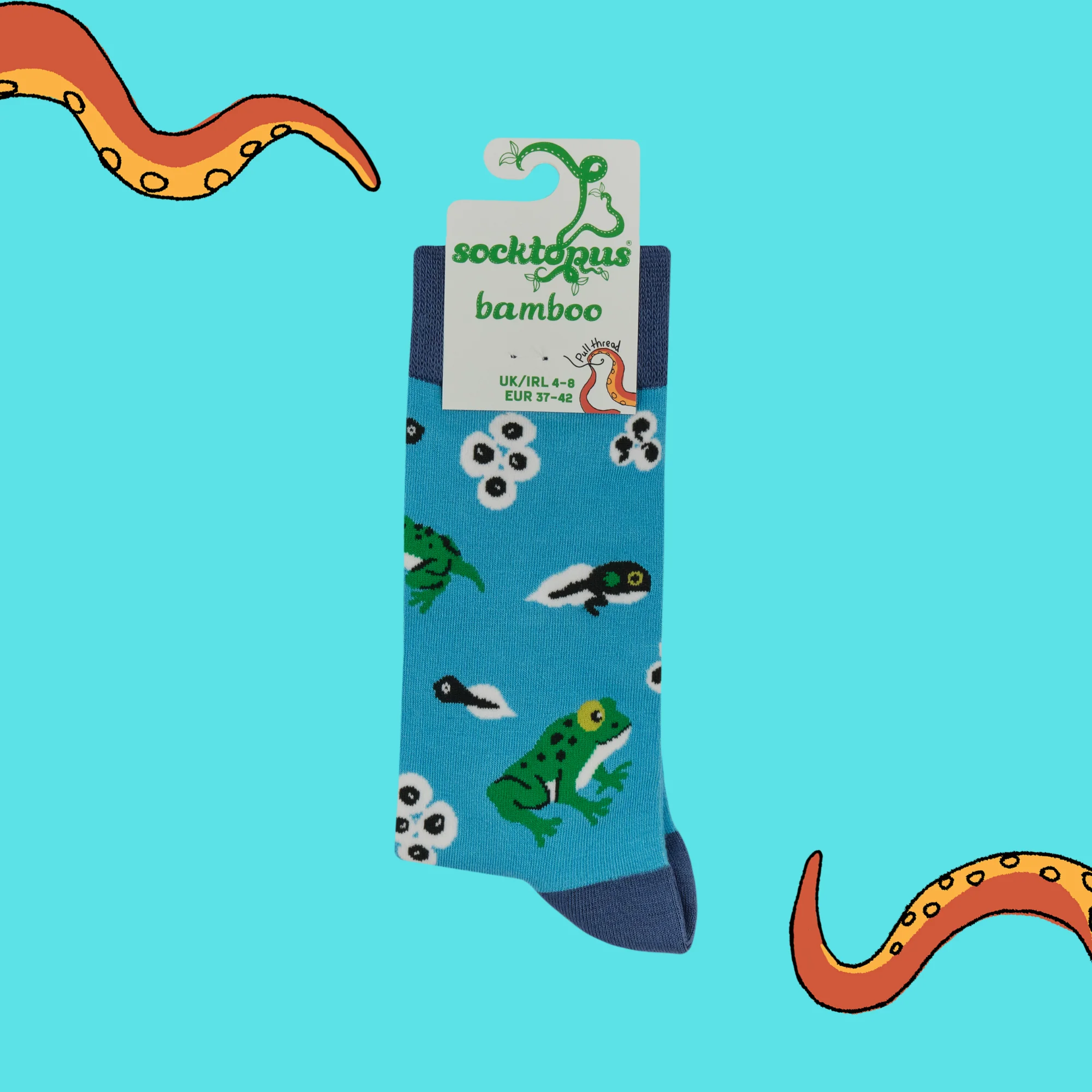 Bamboo Socks - Frog Lifecycle - Frogtopus - Image 4