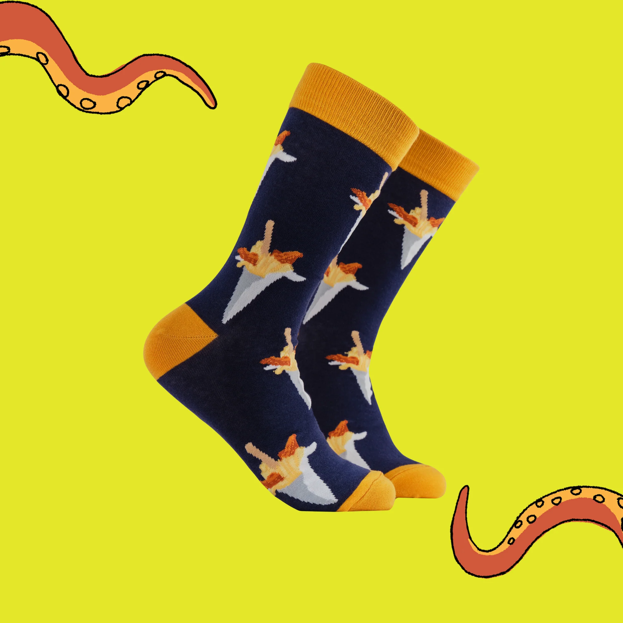 Fish and Chips Socks - Fry-Day Night - Image 2